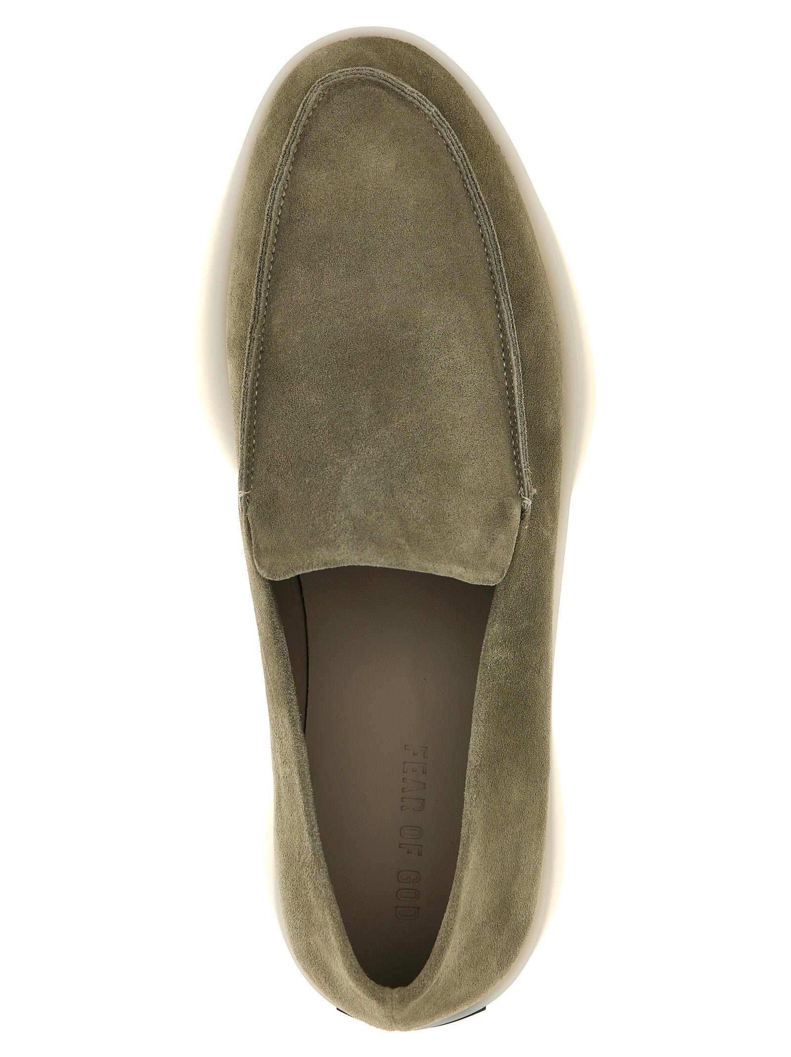 Loafer loafers Green Calfskin Leather