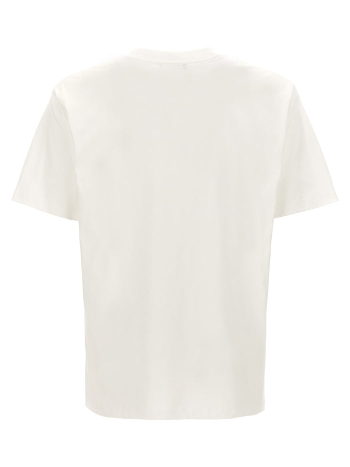 Logo print T-shirt White/black Cotton