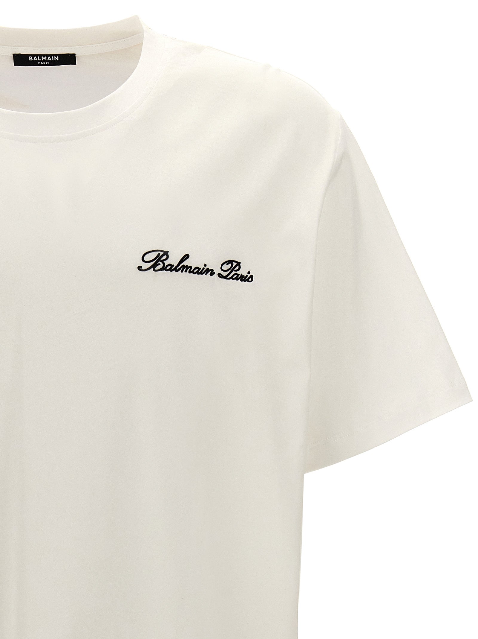 Signature T-shirt White/black Cotton