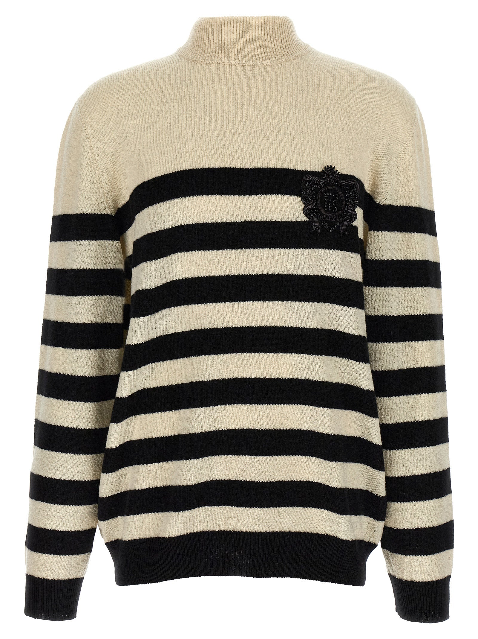 Marinière sweater White/black Wool Cashmere Sweater, Cardigans