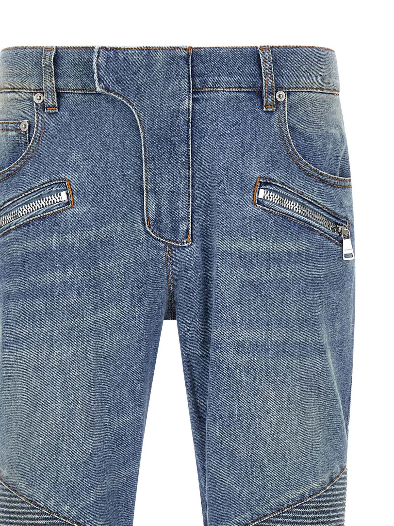 Biker jeans Blue Cotton