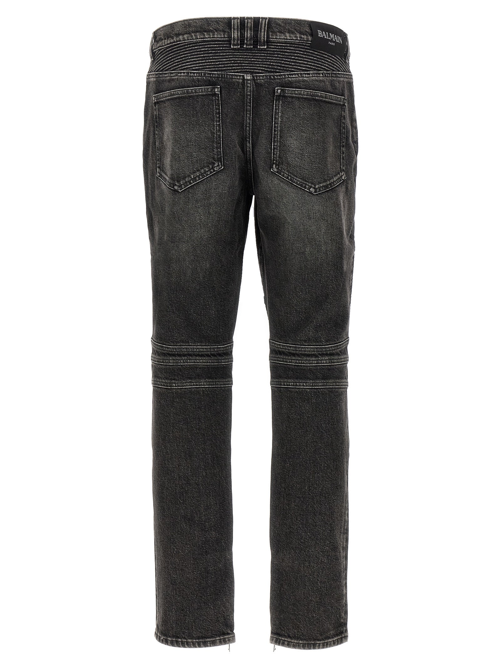 Biker jeans Gray Cotton