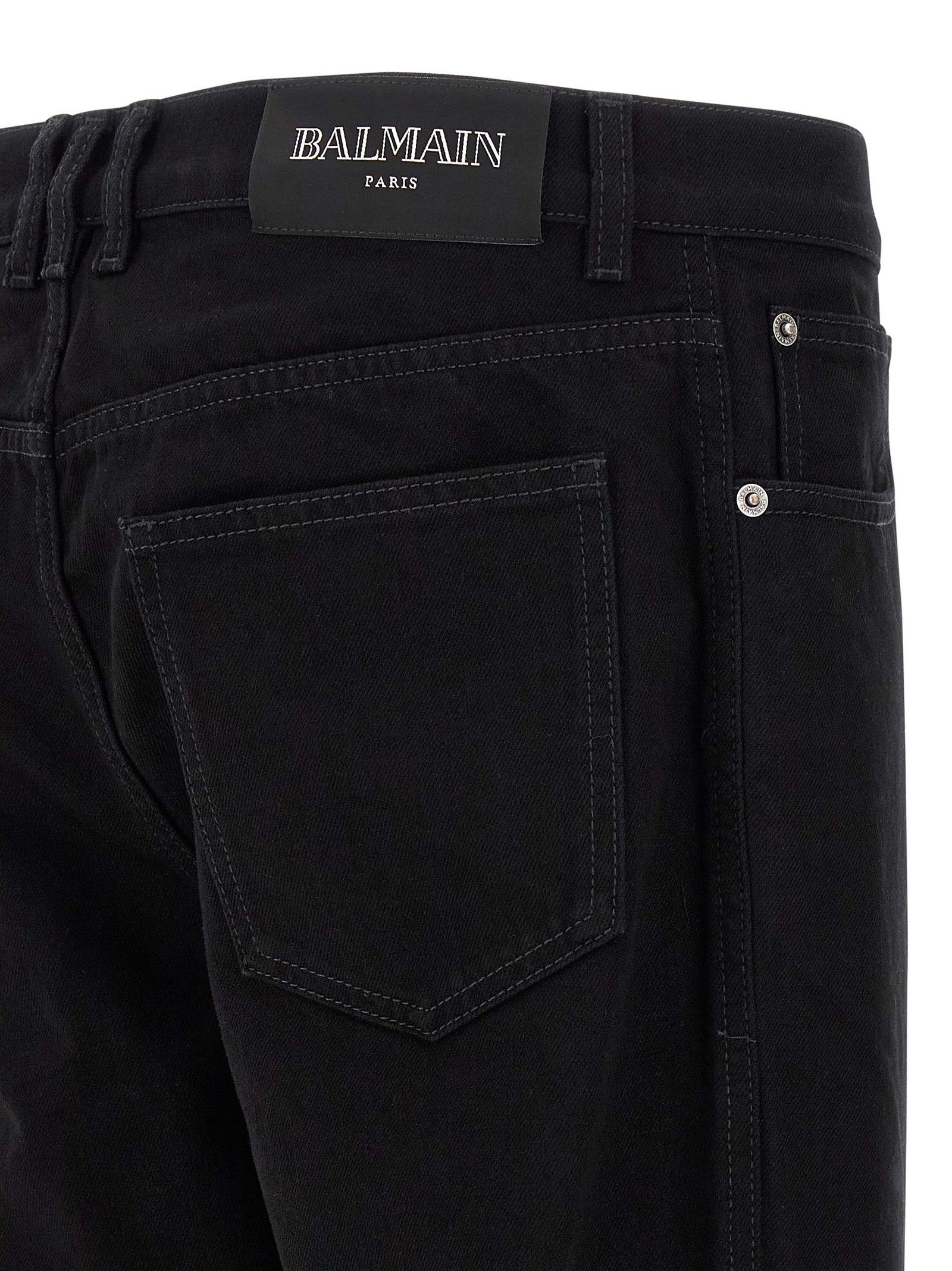 Regular jeans Black Cotton
