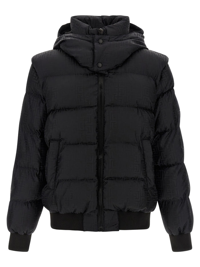 Monogram PB Labirinto down jacket Black Polyamide Jacket, Parka, Casual