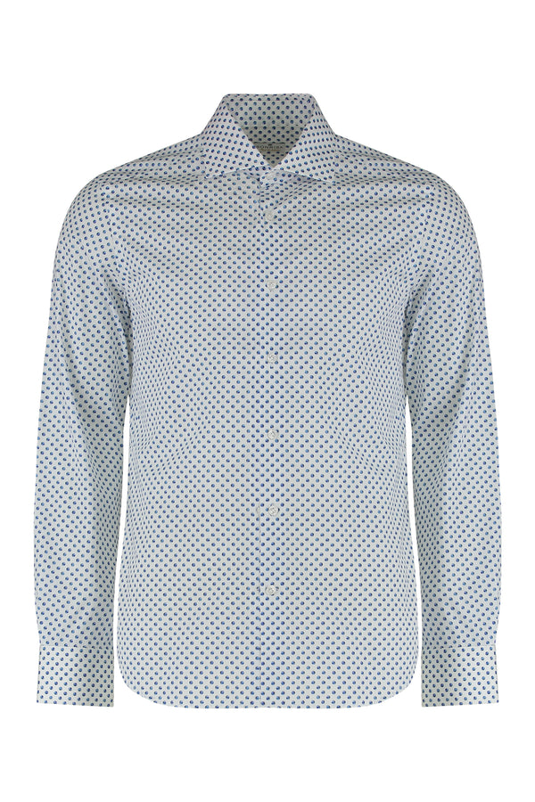 Printed Cotton Shirt White