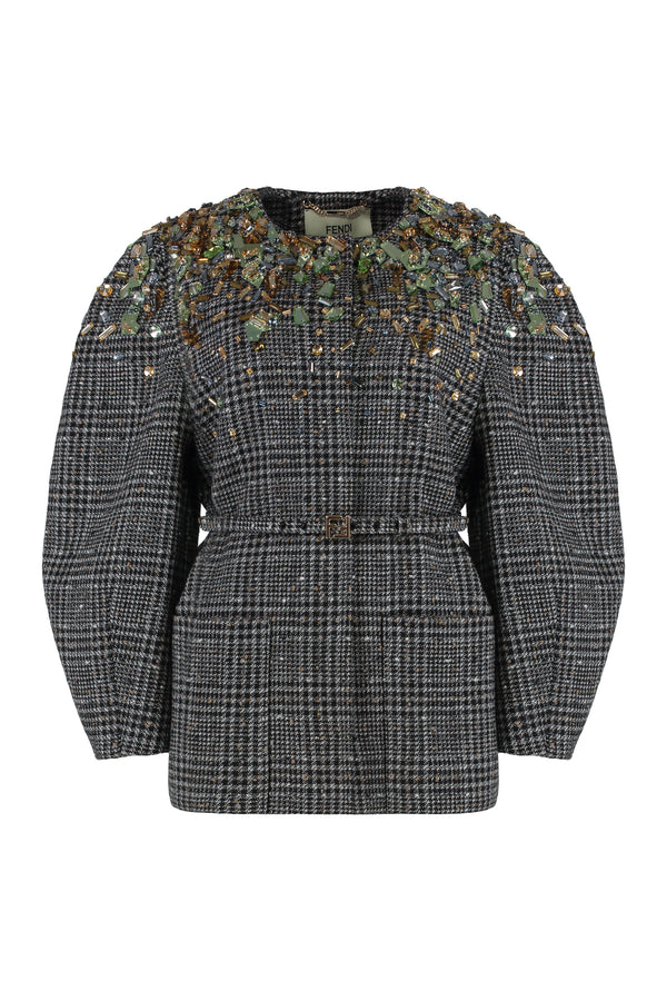 Wool Tweed Jacket Multicolour Main: Virgin