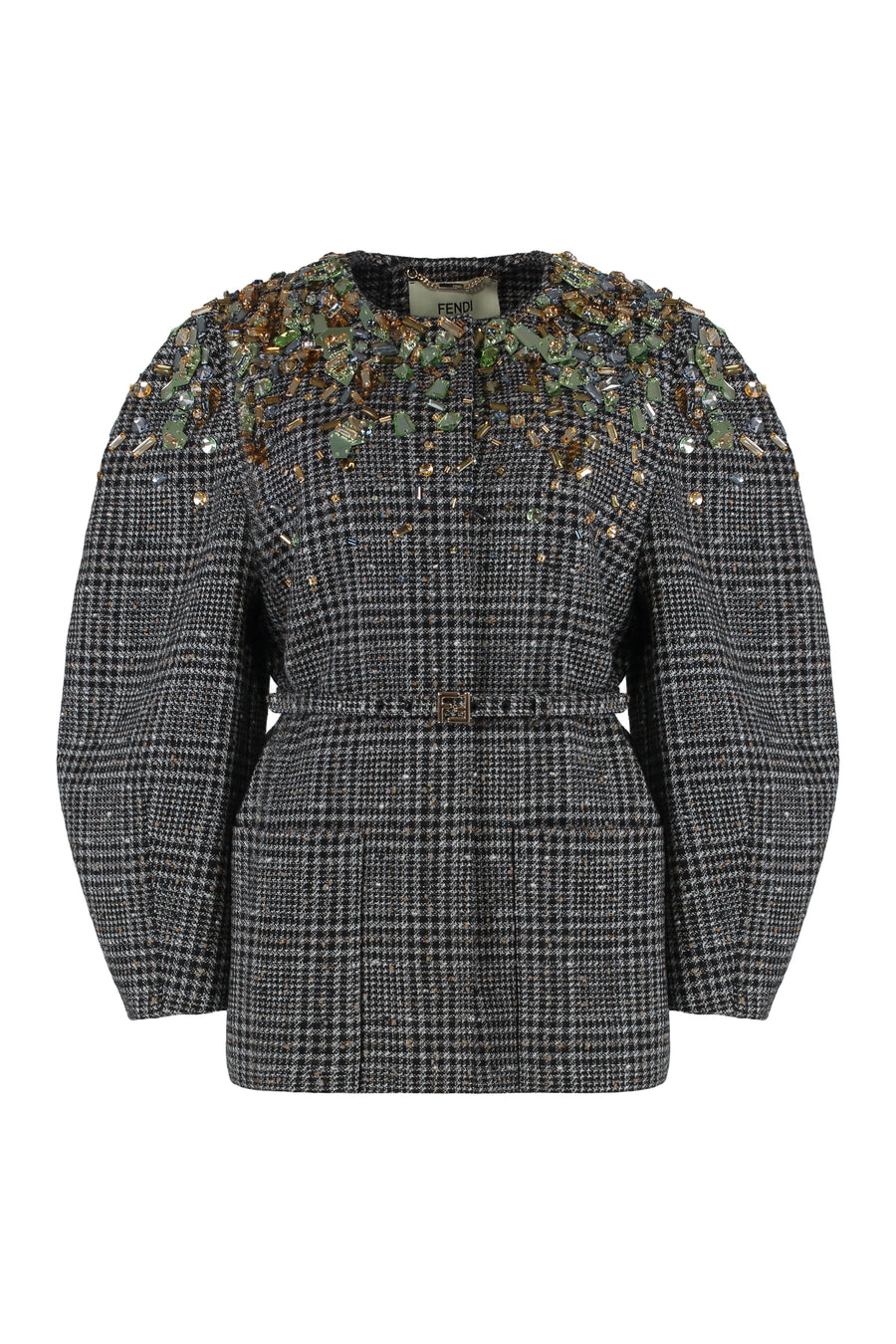Wool Tweed Jacket Multicolour Main: Virgin