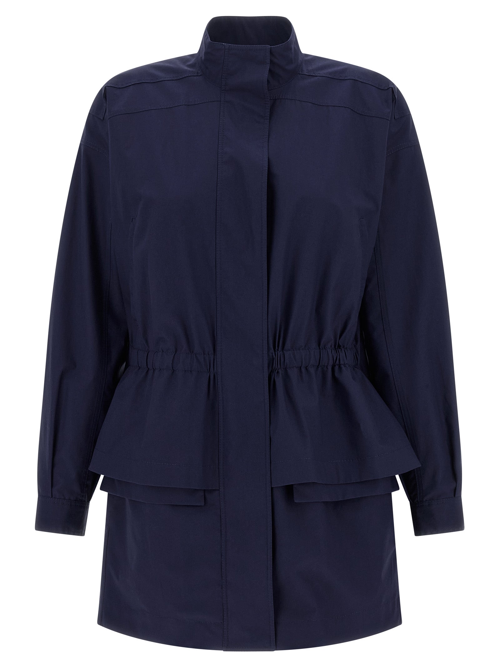 Saharan jacket Blue Cotton Down Jacket, Parka, Casual