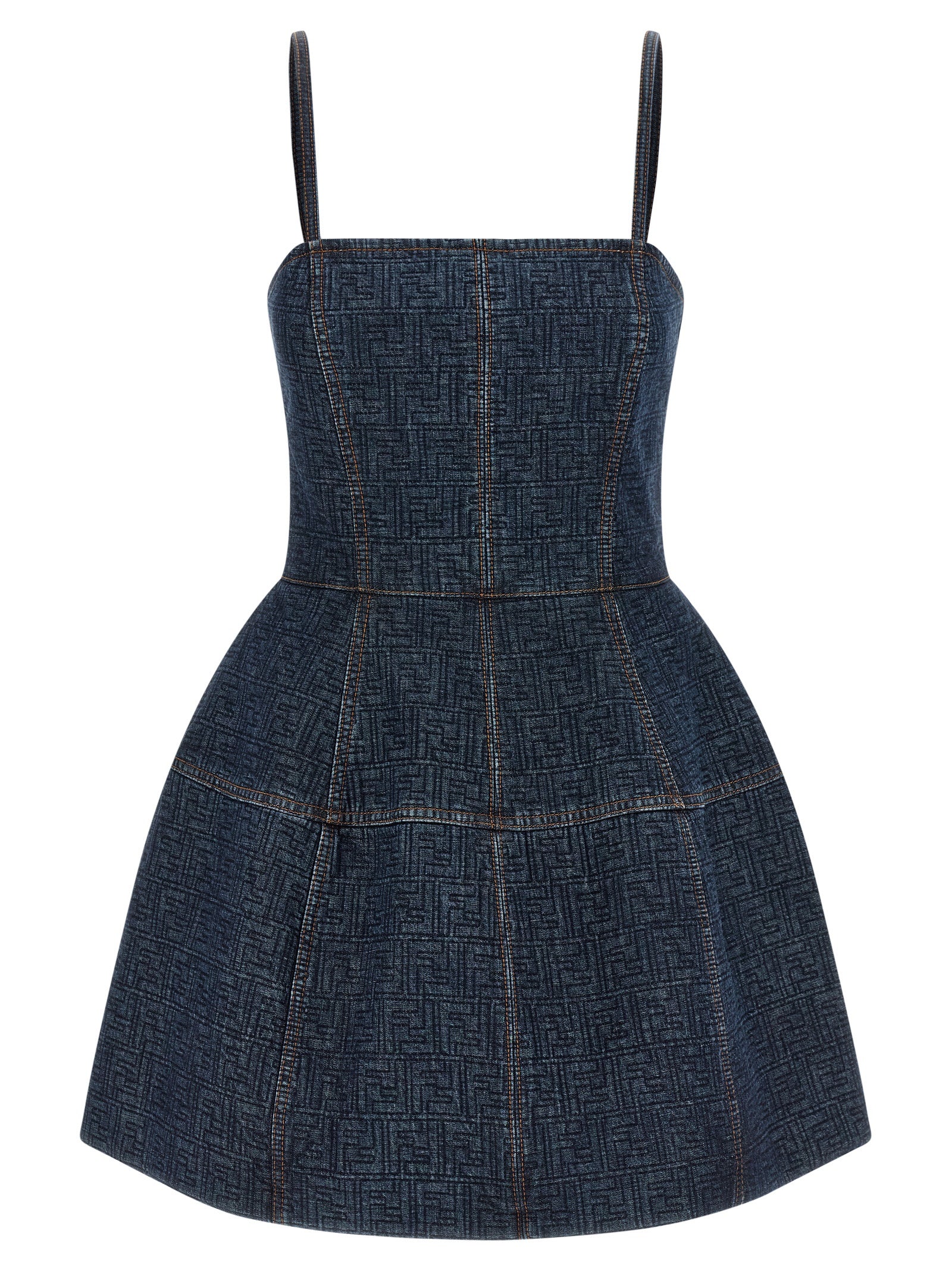 FF denim dress Blue Cotton