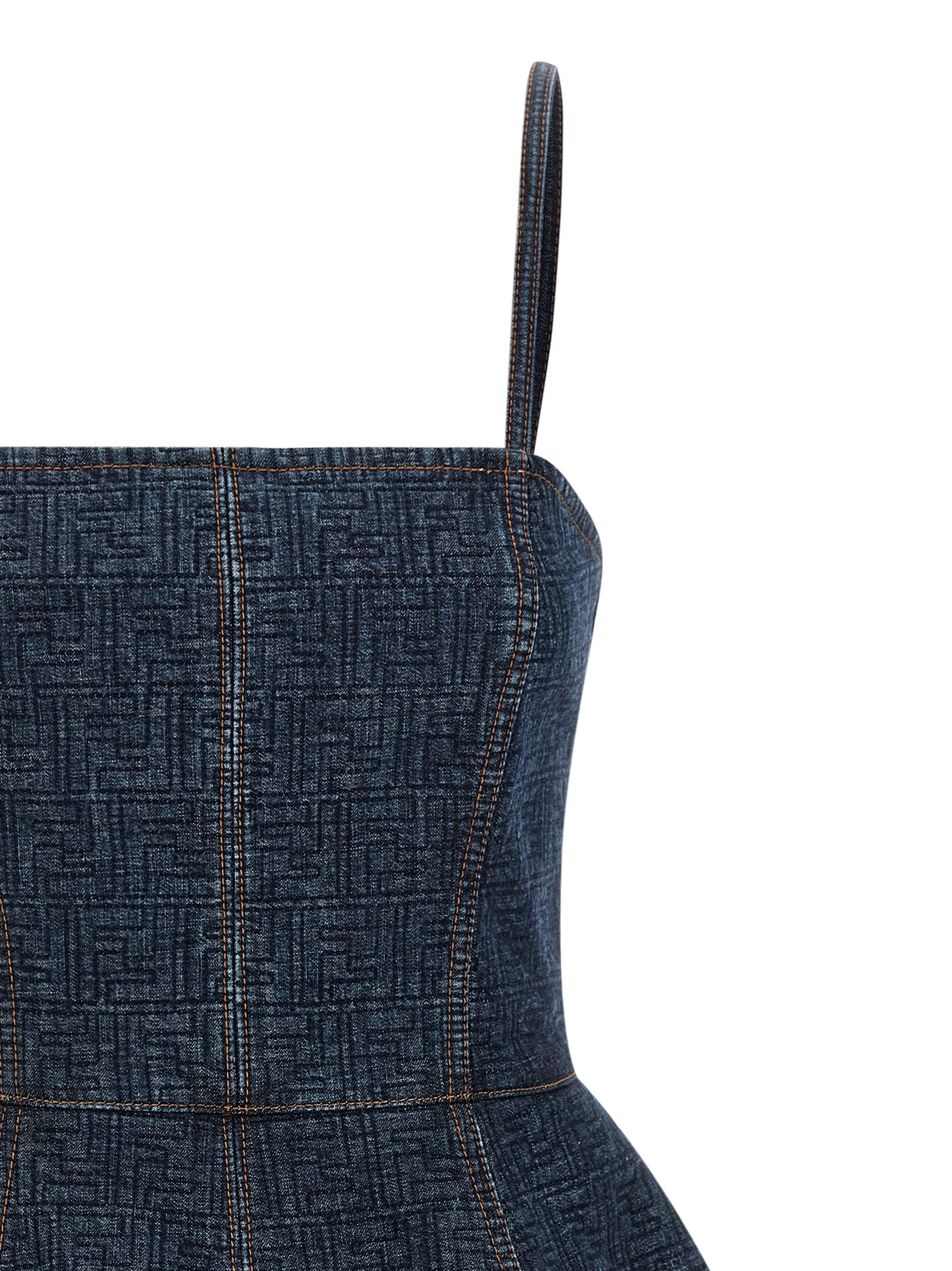 FF denim dress Blue Cotton
