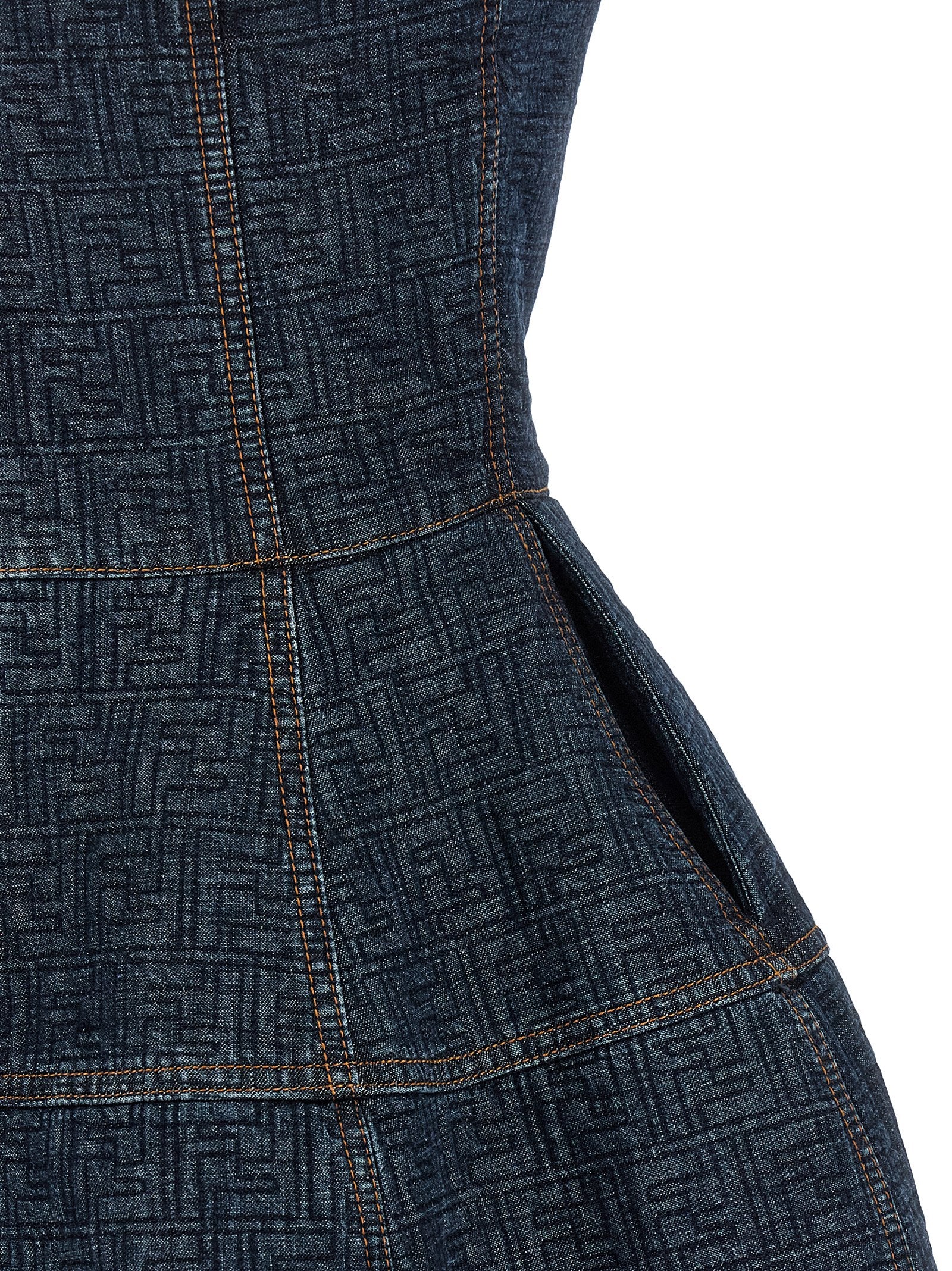 FF denim dress Blue Cotton