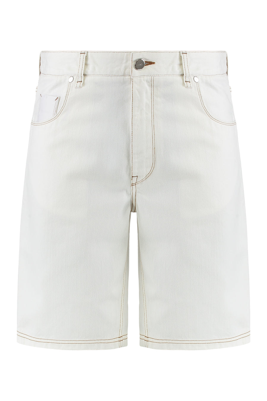 Bermuda Shorts Ecru Cotton