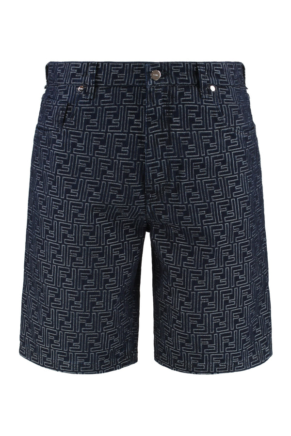Bermuda Shorts, Indigo Cotton