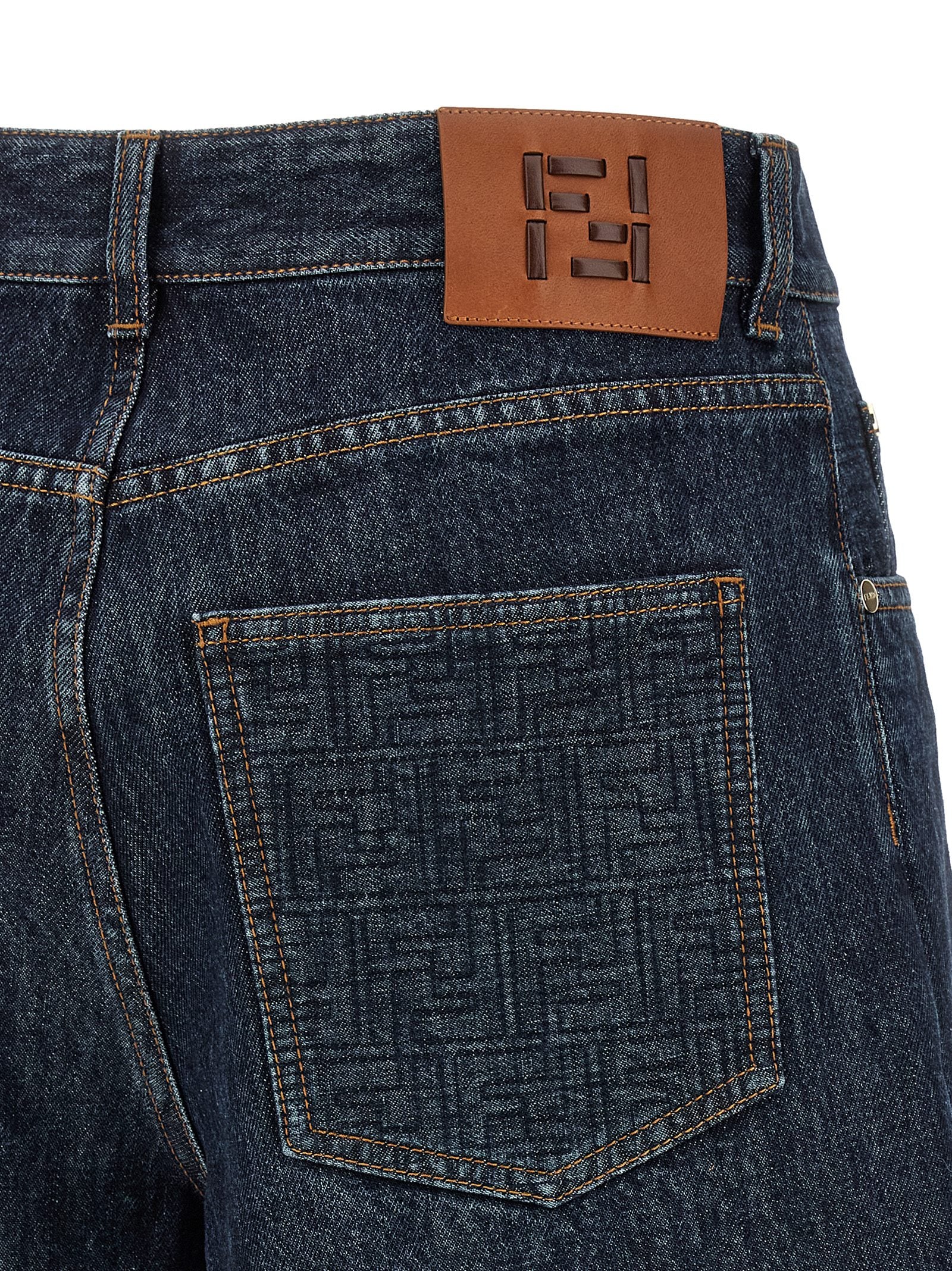 FF padded shorts Blue Cotton Bermuda