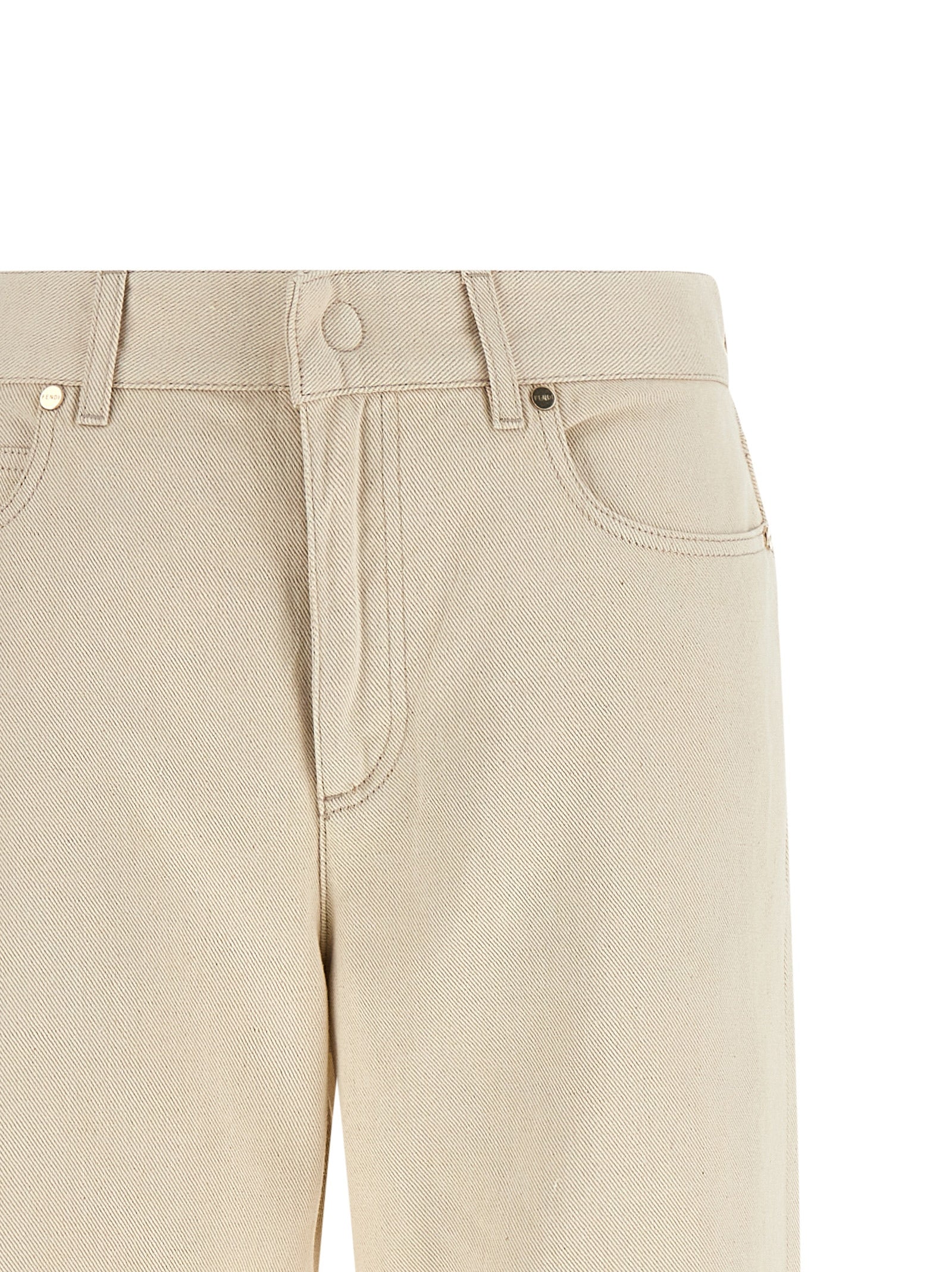 FF Reverse jeans Beige Cotton