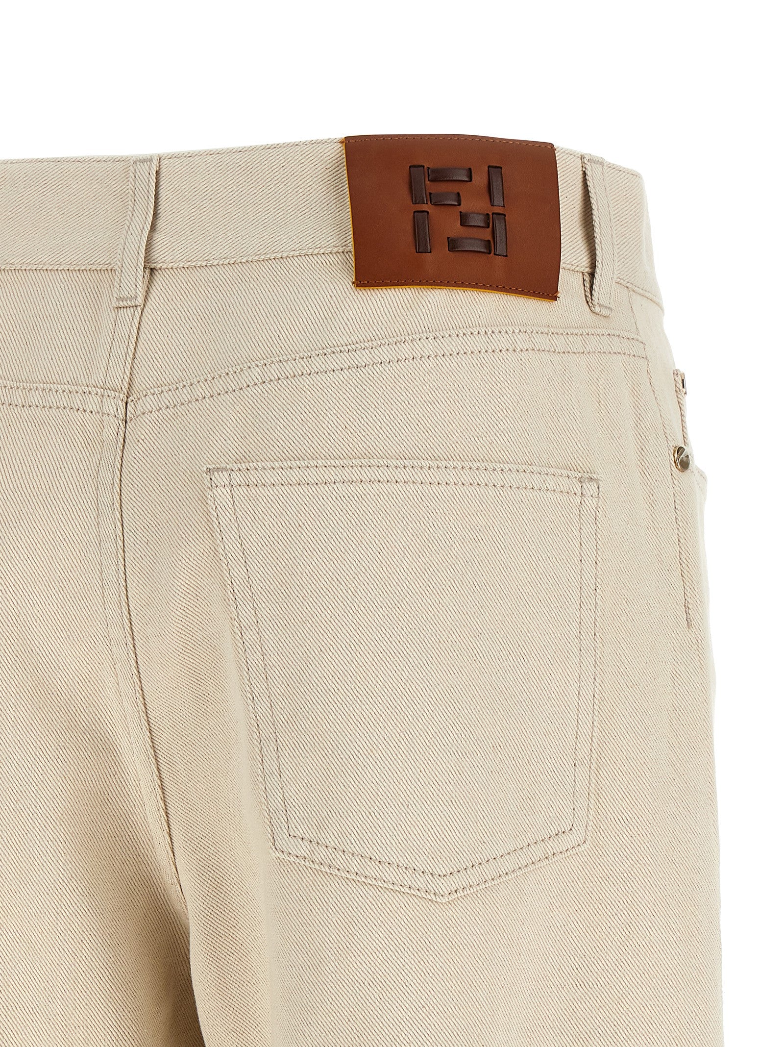 FF Reverse jeans Beige Cotton