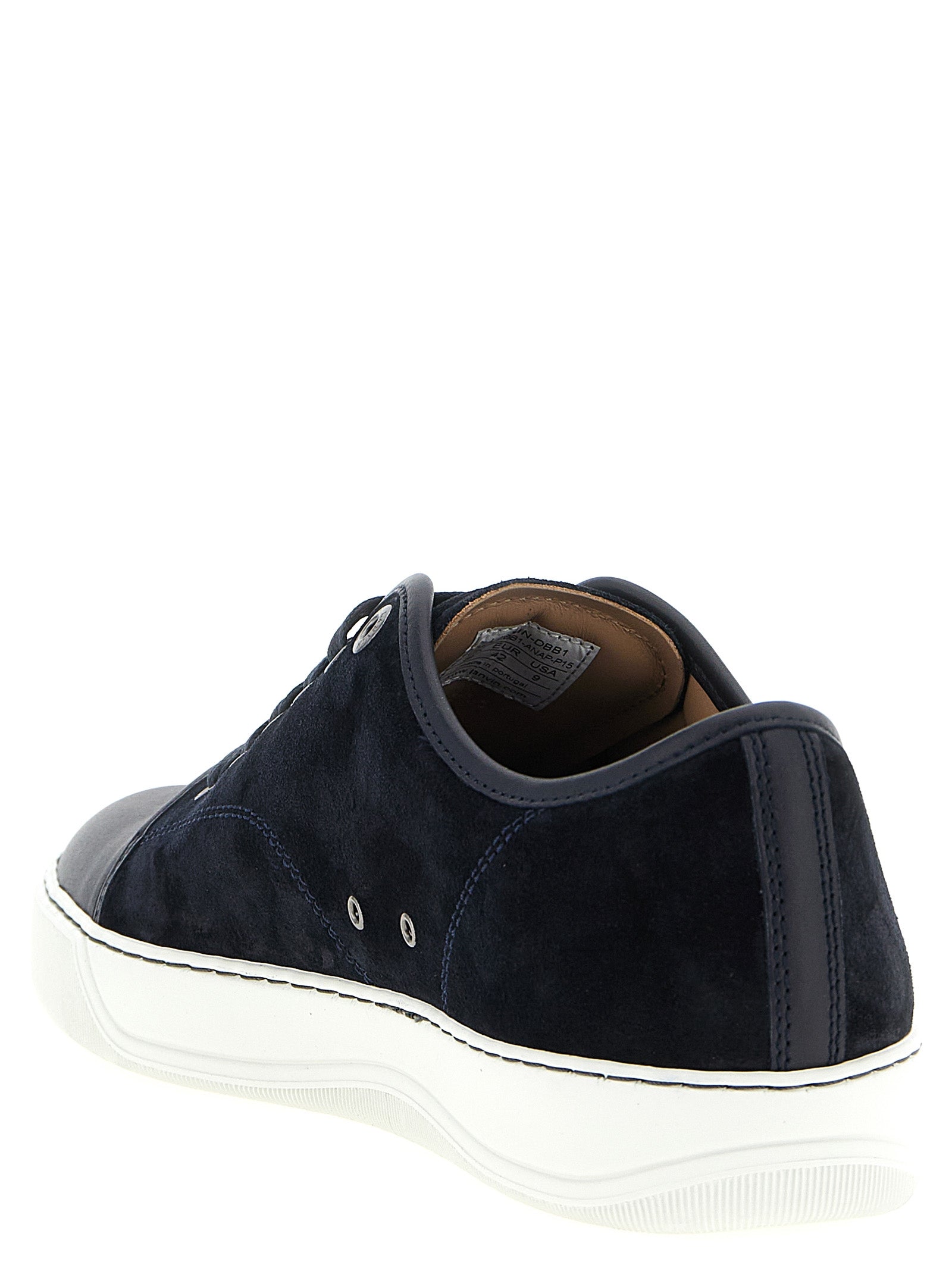 Suede sneakers Blue Calf Leather