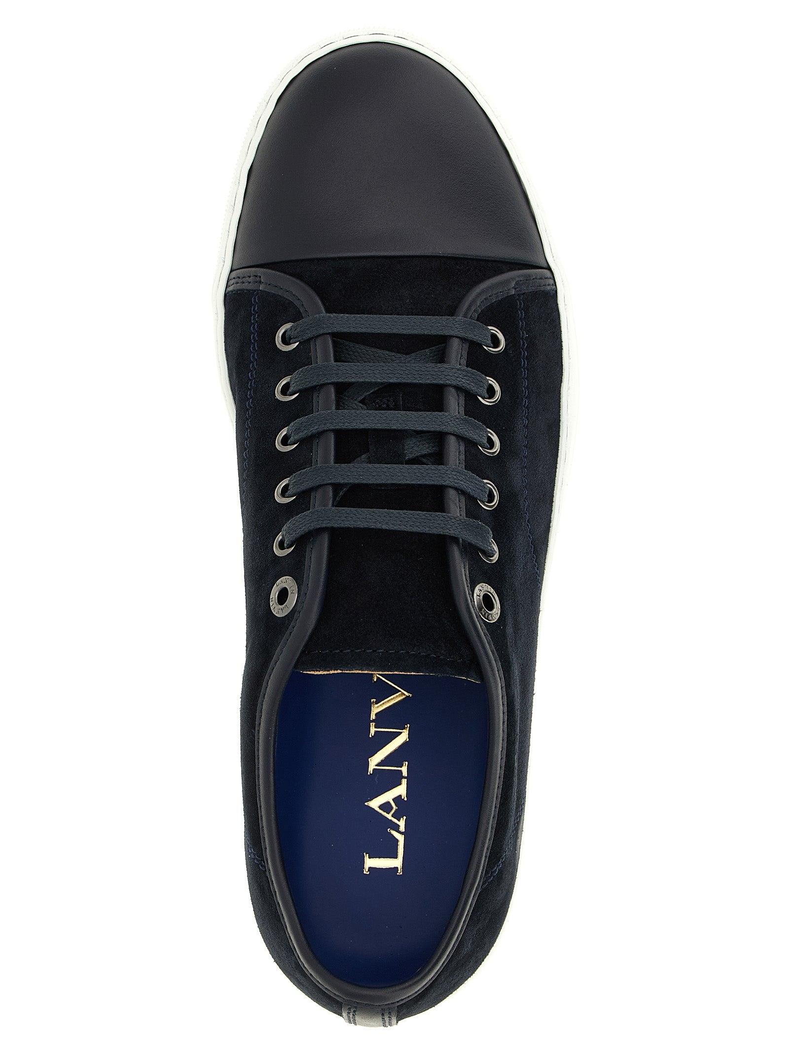 Suede sneakers Blue Calf Leather