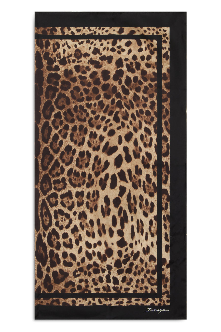 Silk Scarf Leo Brown