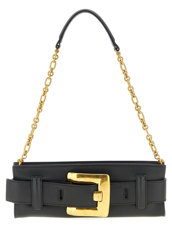 Anthem clutch Black Calfskin Leather (bos Taurus)