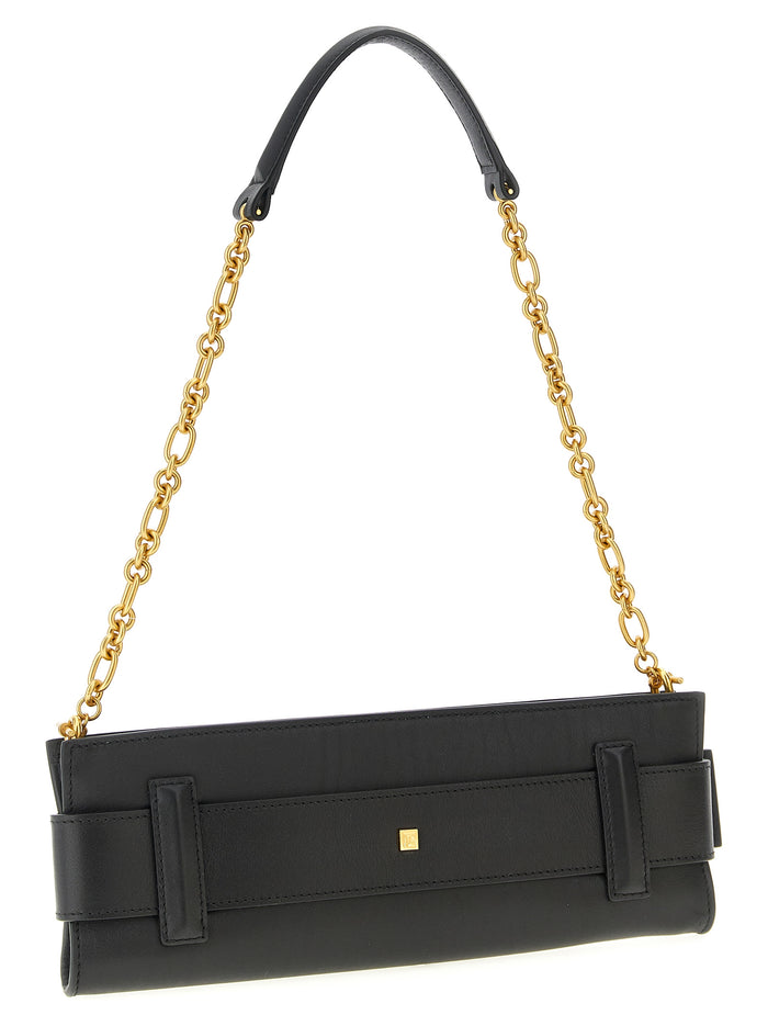 Anthem clutch Black Calfskin Leather (bos Taurus)