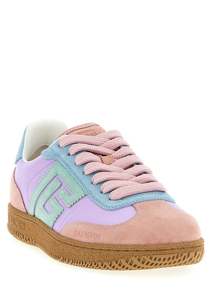 Balmain Swan sneakers Multicolor Calfskin Leather (bos Taurus)