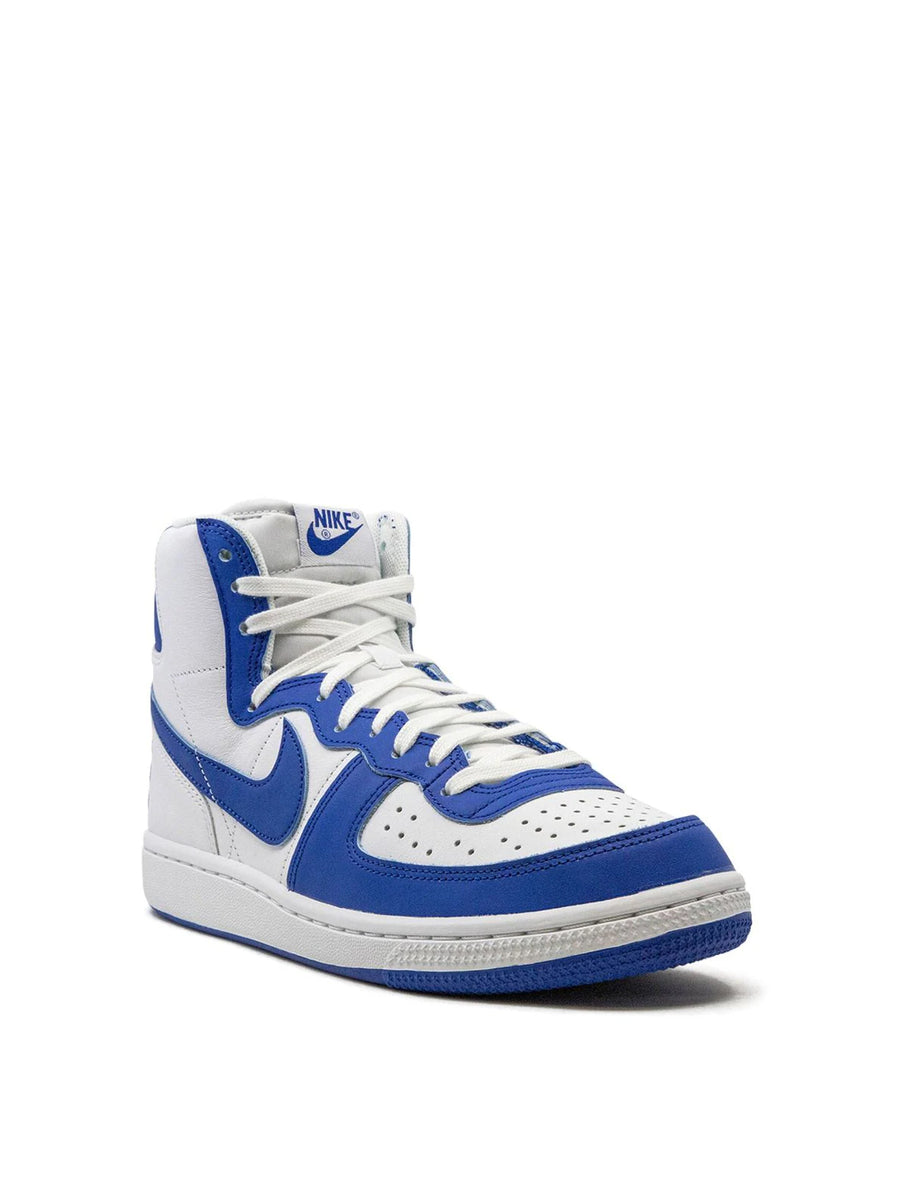 Nike Leather high-top sneaker in white
