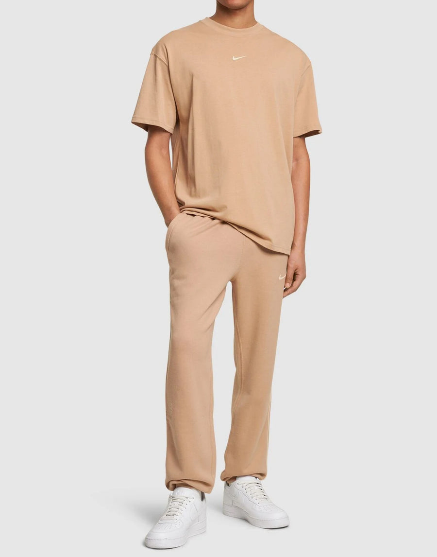 Nike 82% Cotton joggers in beige