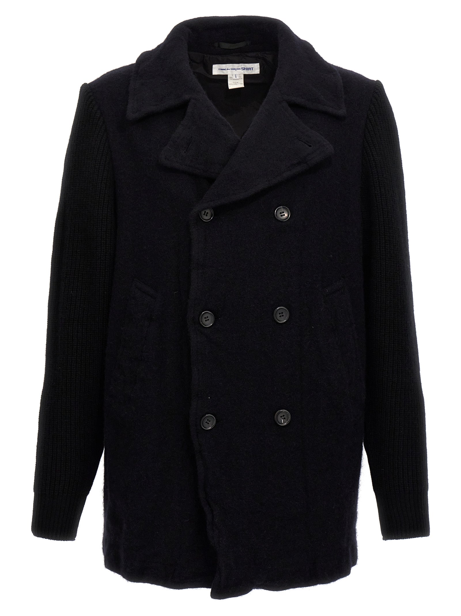 Double-breasted wool coat Blue Coats, Trench