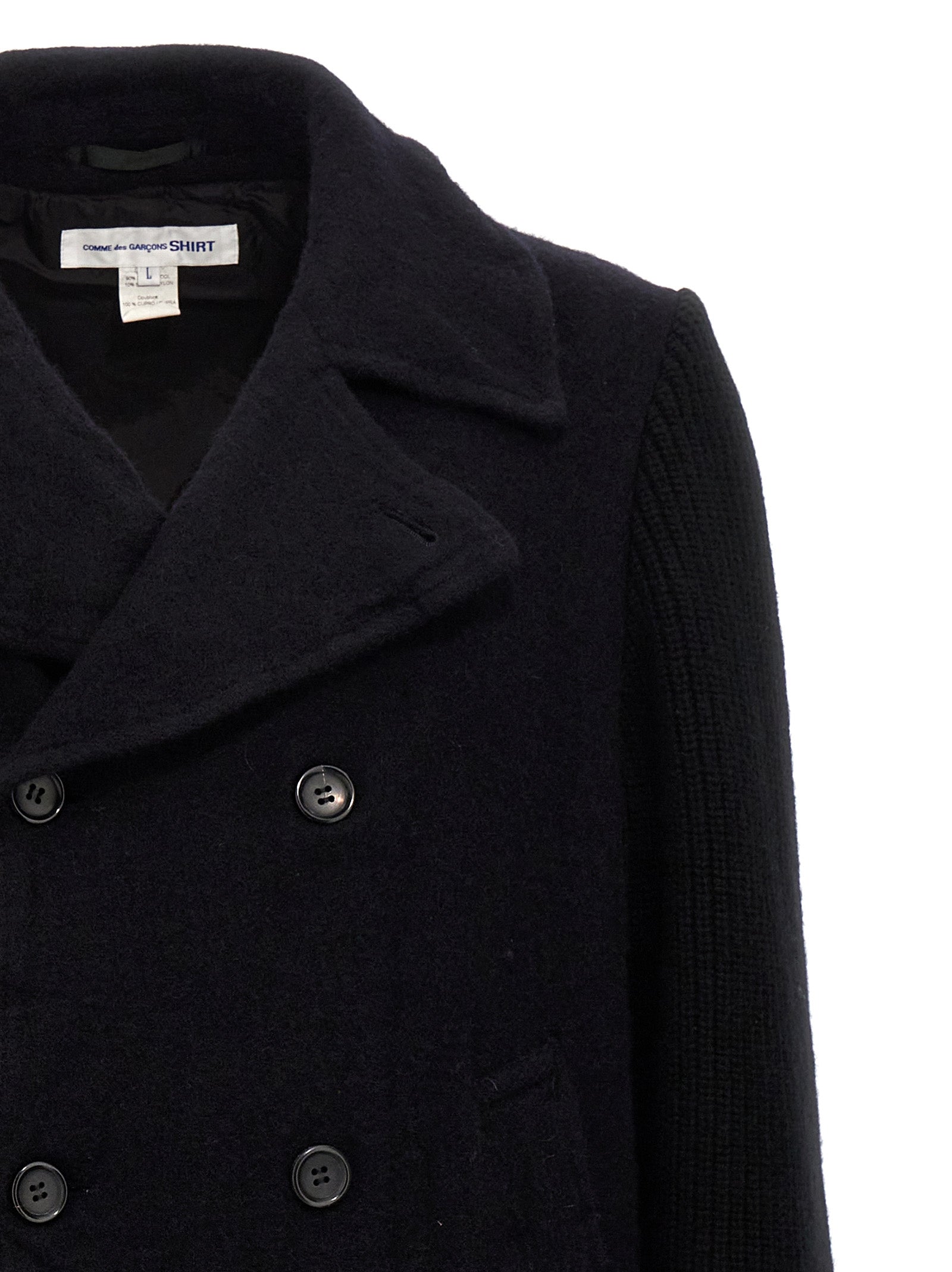 Double-breasted wool coat Blue Coats, Trench