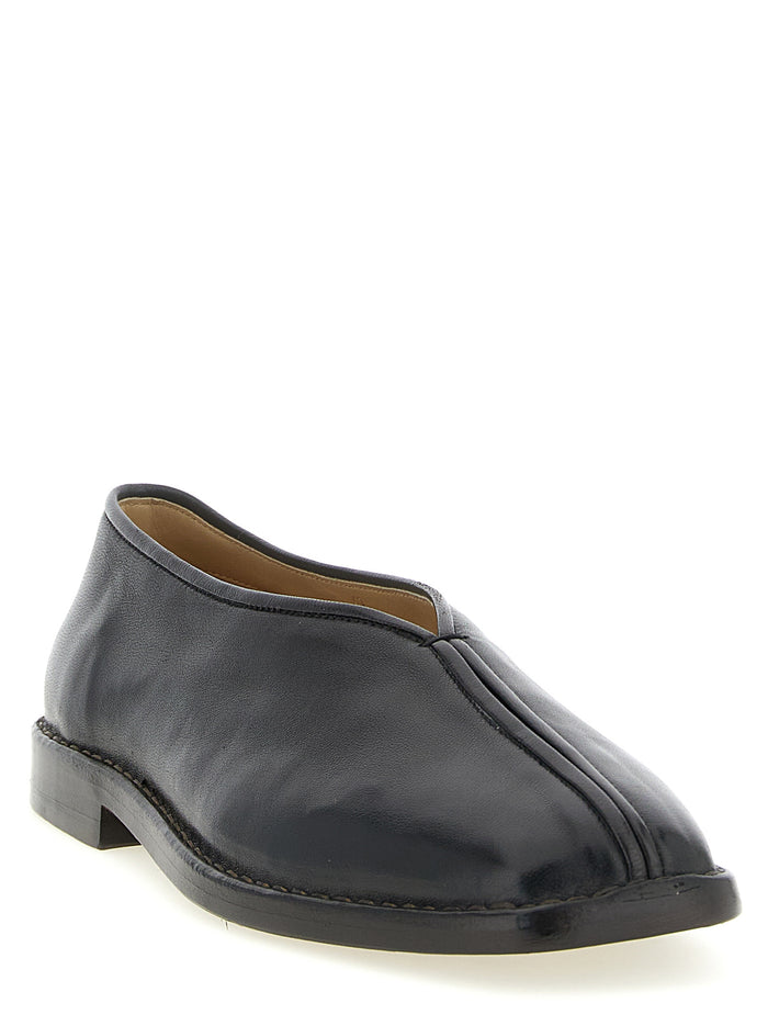 Piped slippers Brown Lamb Leather (ovis Aries) Loafers