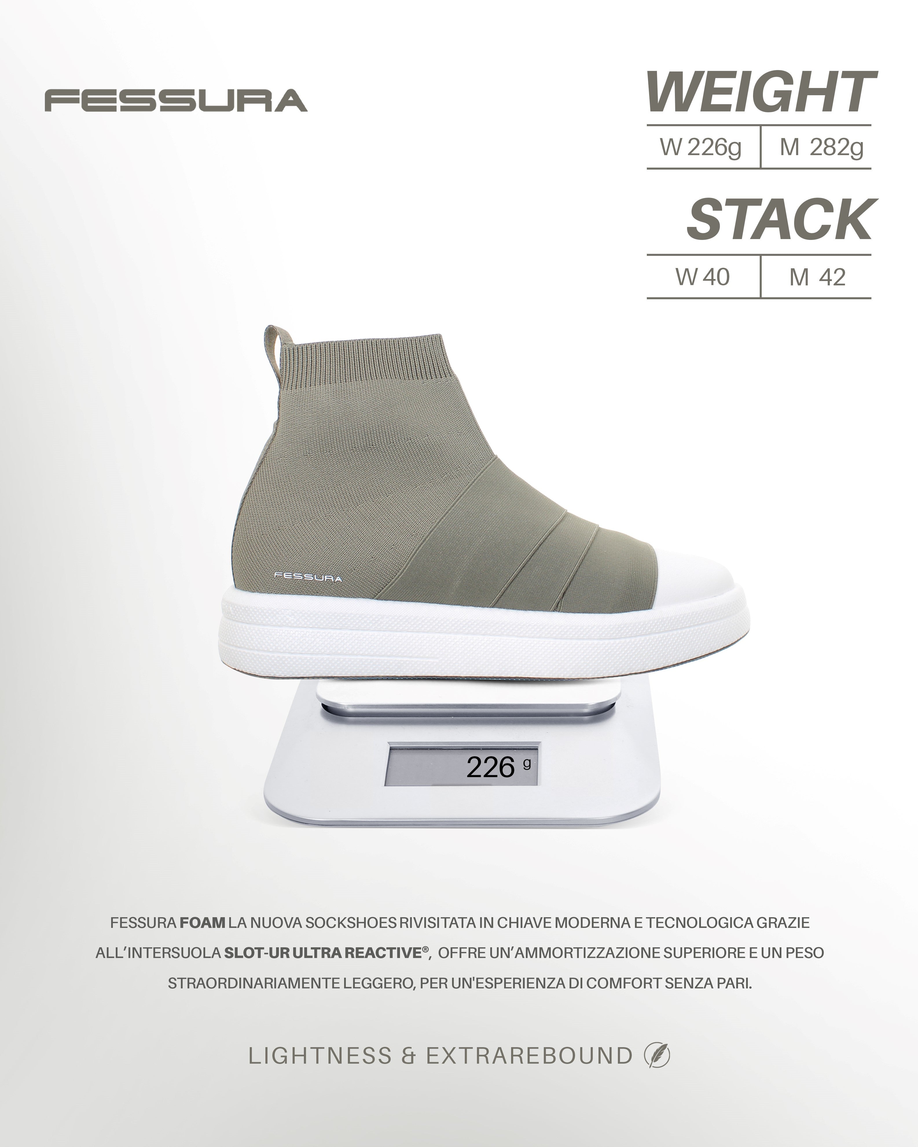 Foam Y 01 White-black Everyday Sneakers