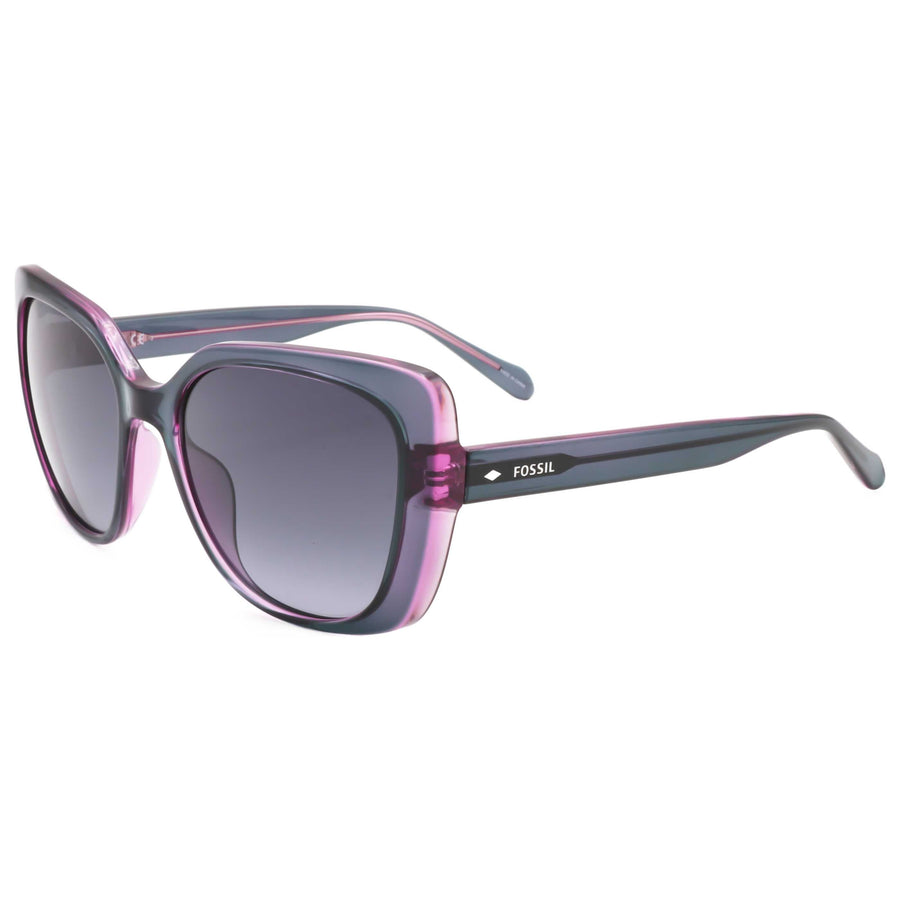 Fossil Womens 55mm Blue Sunglasses Fos3143-S-Pjp-55 One Color
