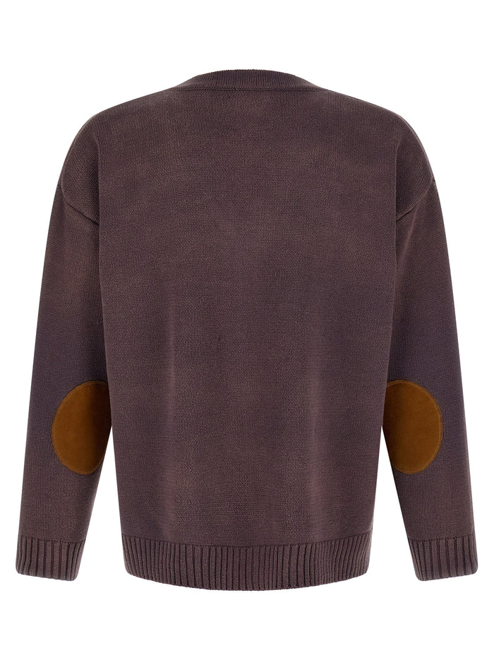 Horse Cardigan Brown Cotton Acrylic Sweater, Cardigans