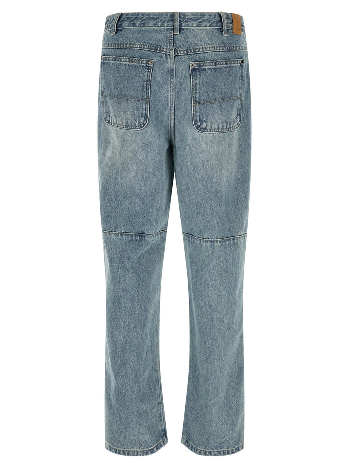 Hand Art Jeans Blue Cotton