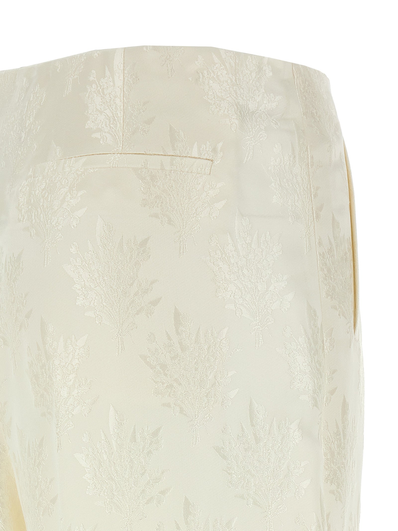 Bouquet pants White Silk