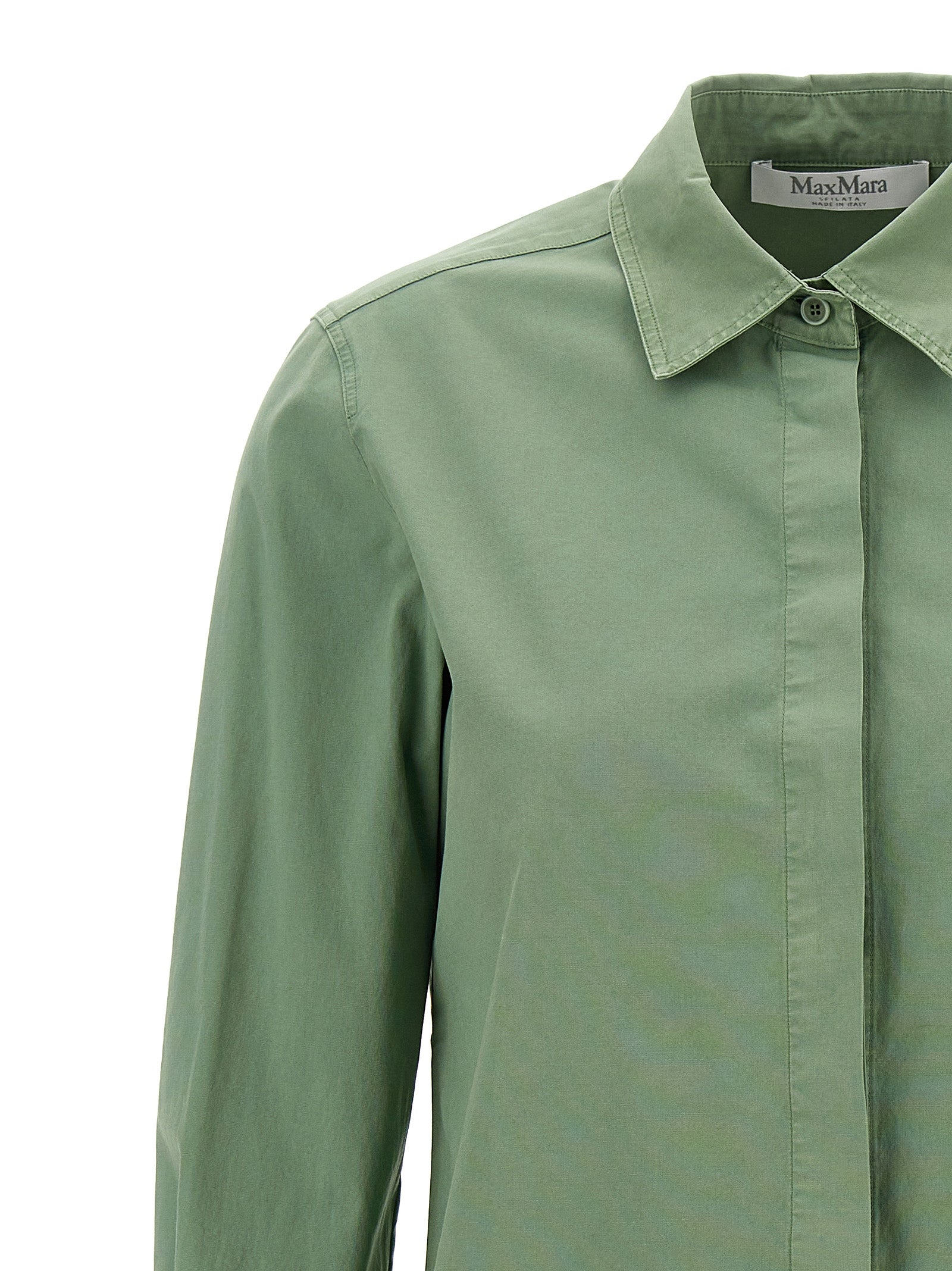 Francia shirt Green Cotton Shirt, Blouse