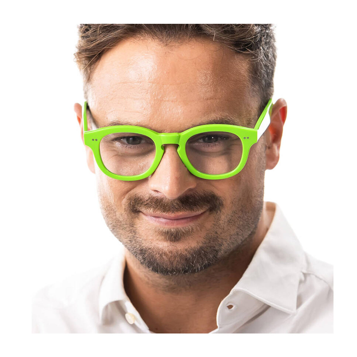 Costantino Toffoli T070 940 Verde con Clip Acetate Occhiali Da Vista