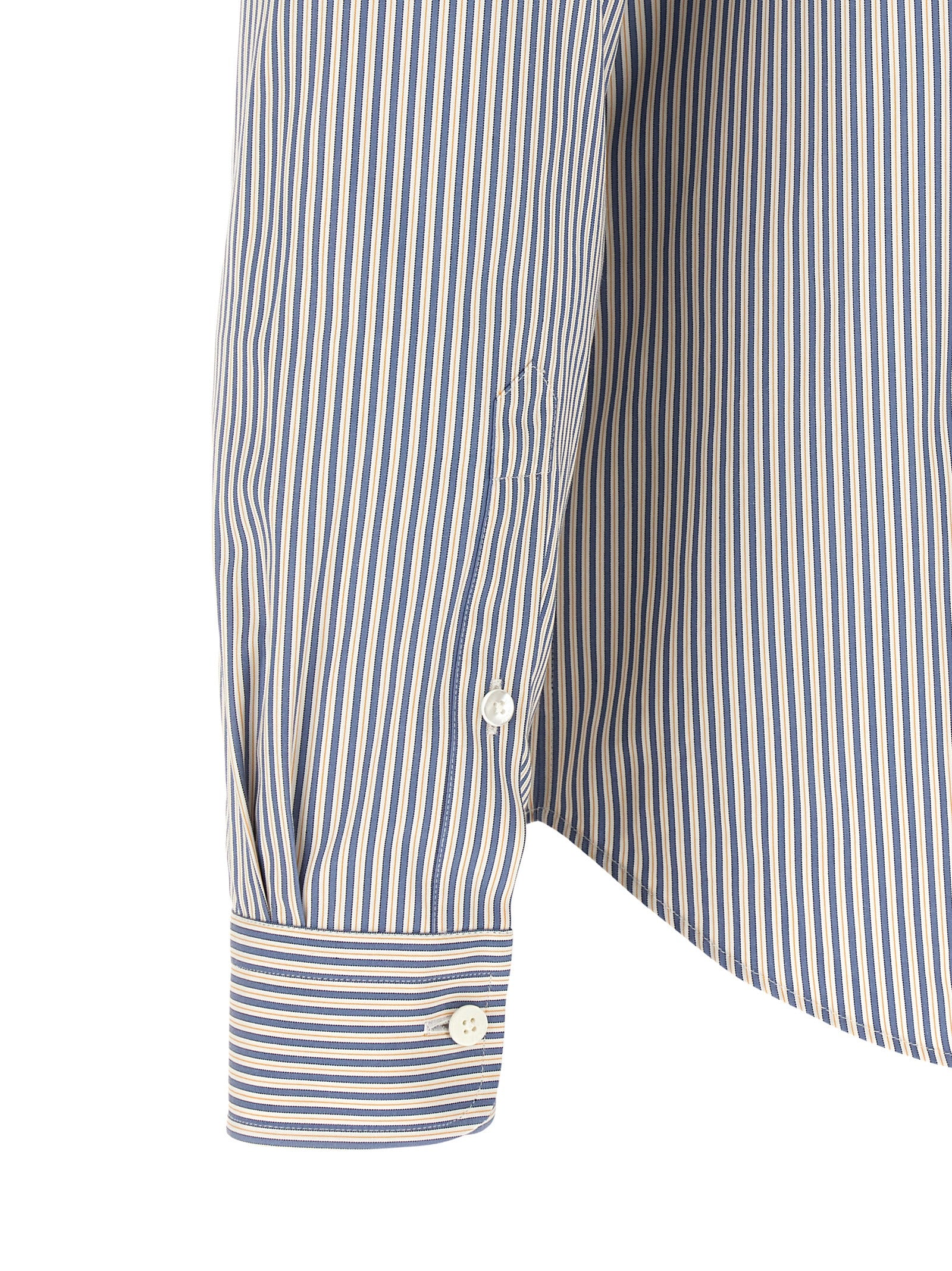 Striped button-down shirt Blue Cotton Shirt, Blouse