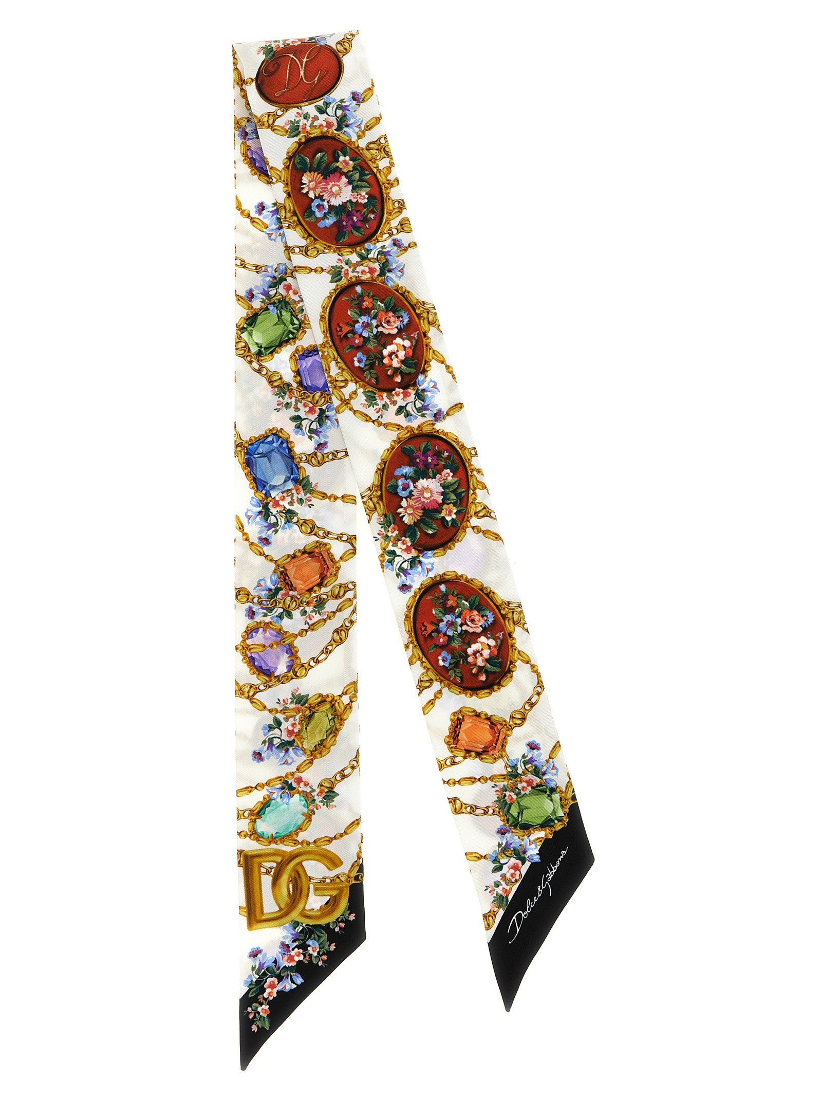 Bandeau Fiorellini Multicolor Silk Scarves, Foulards