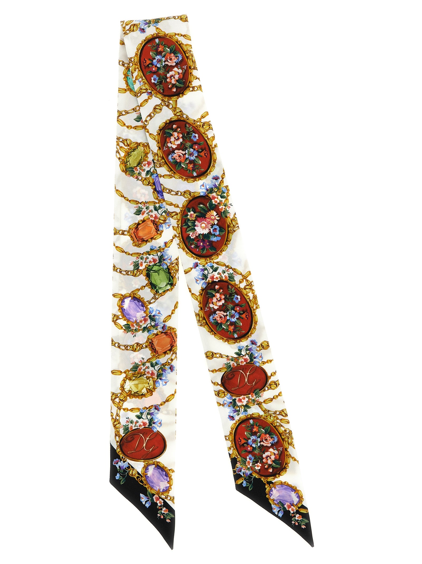 Bandeau Fiorellini Multicolor Silk Scarves, Foulards