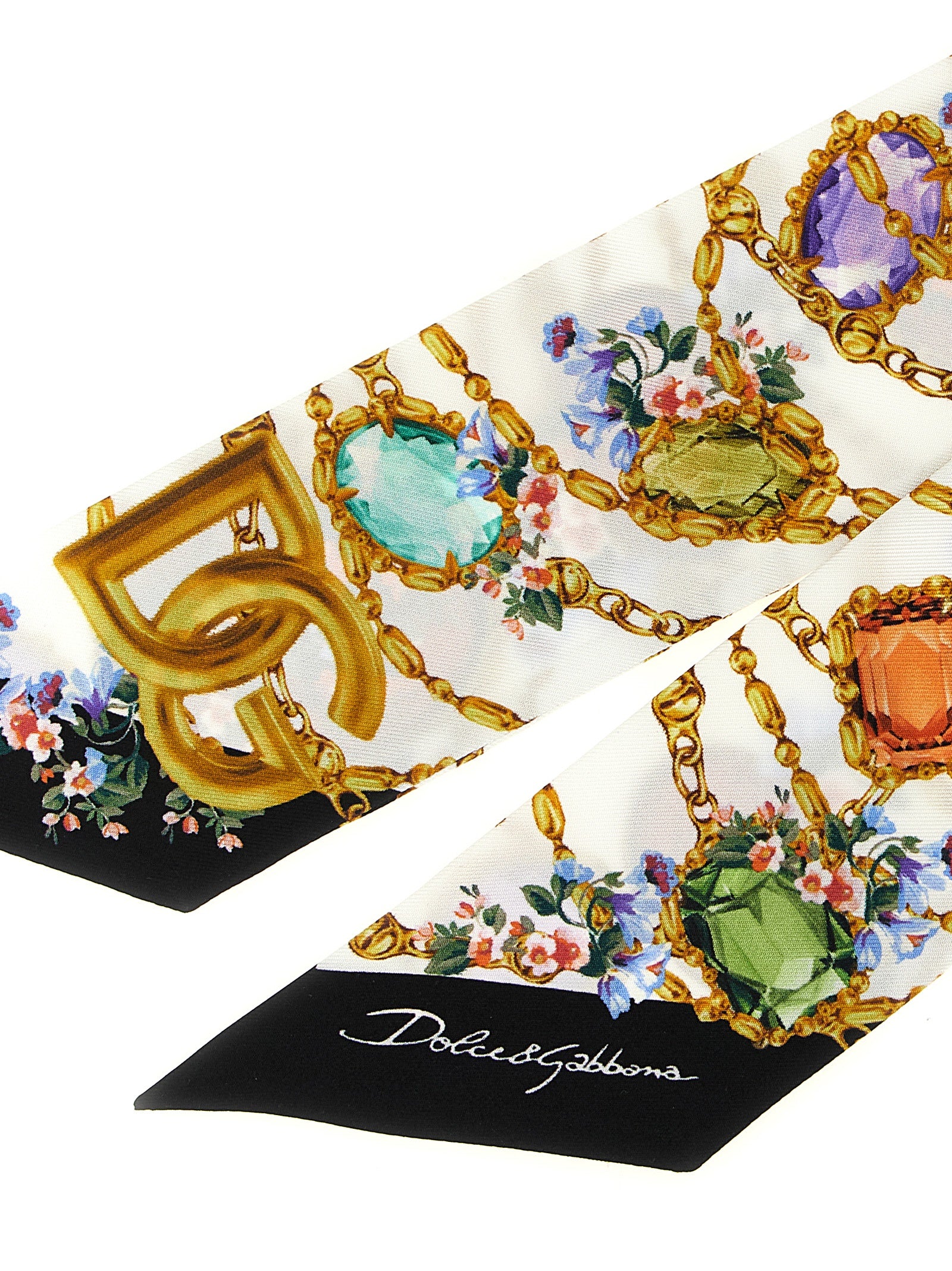 Bandeau Fiorellini Multicolor Silk Scarves, Foulards