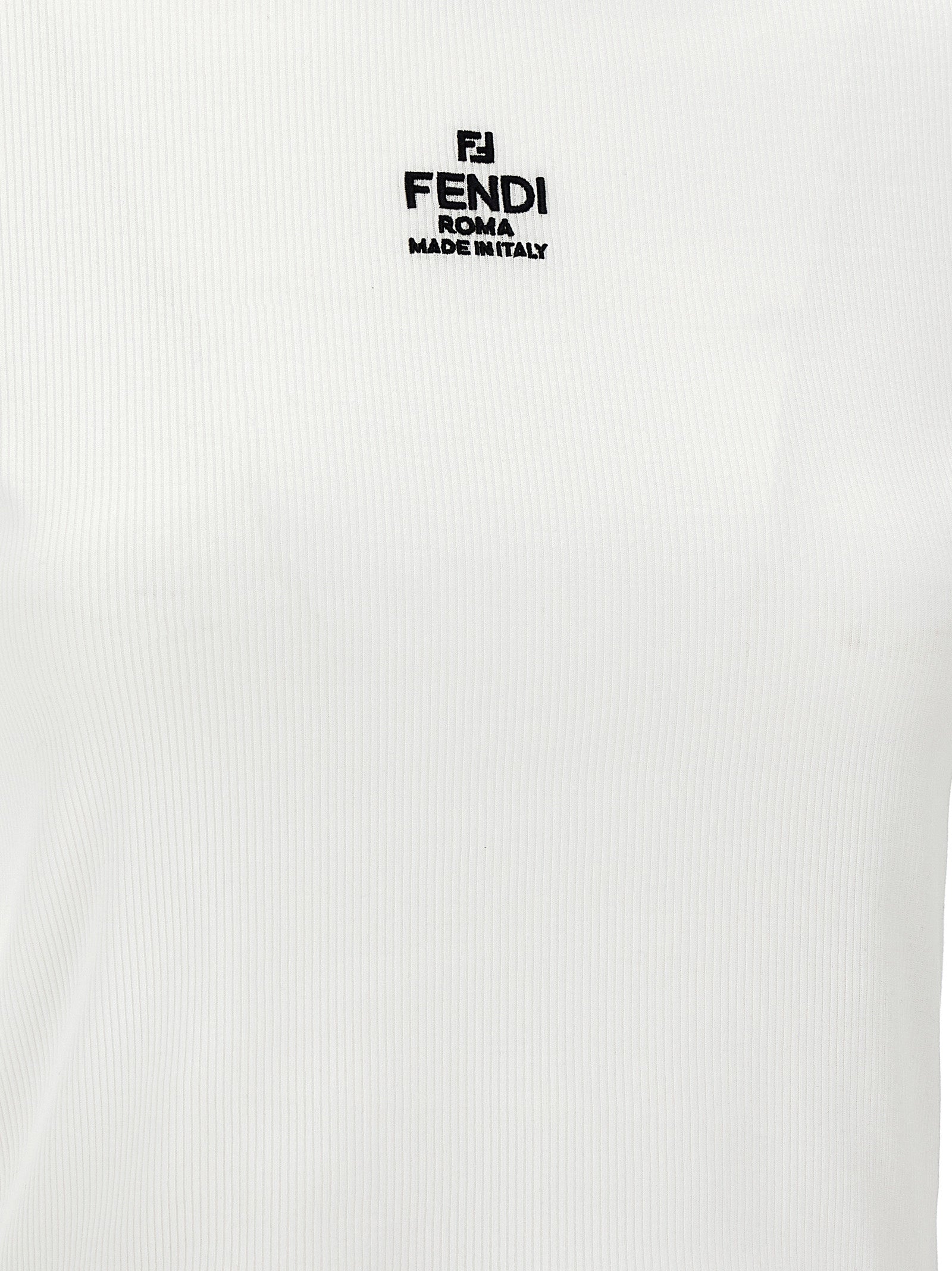 Fendi cropped T-shirt White Cotton