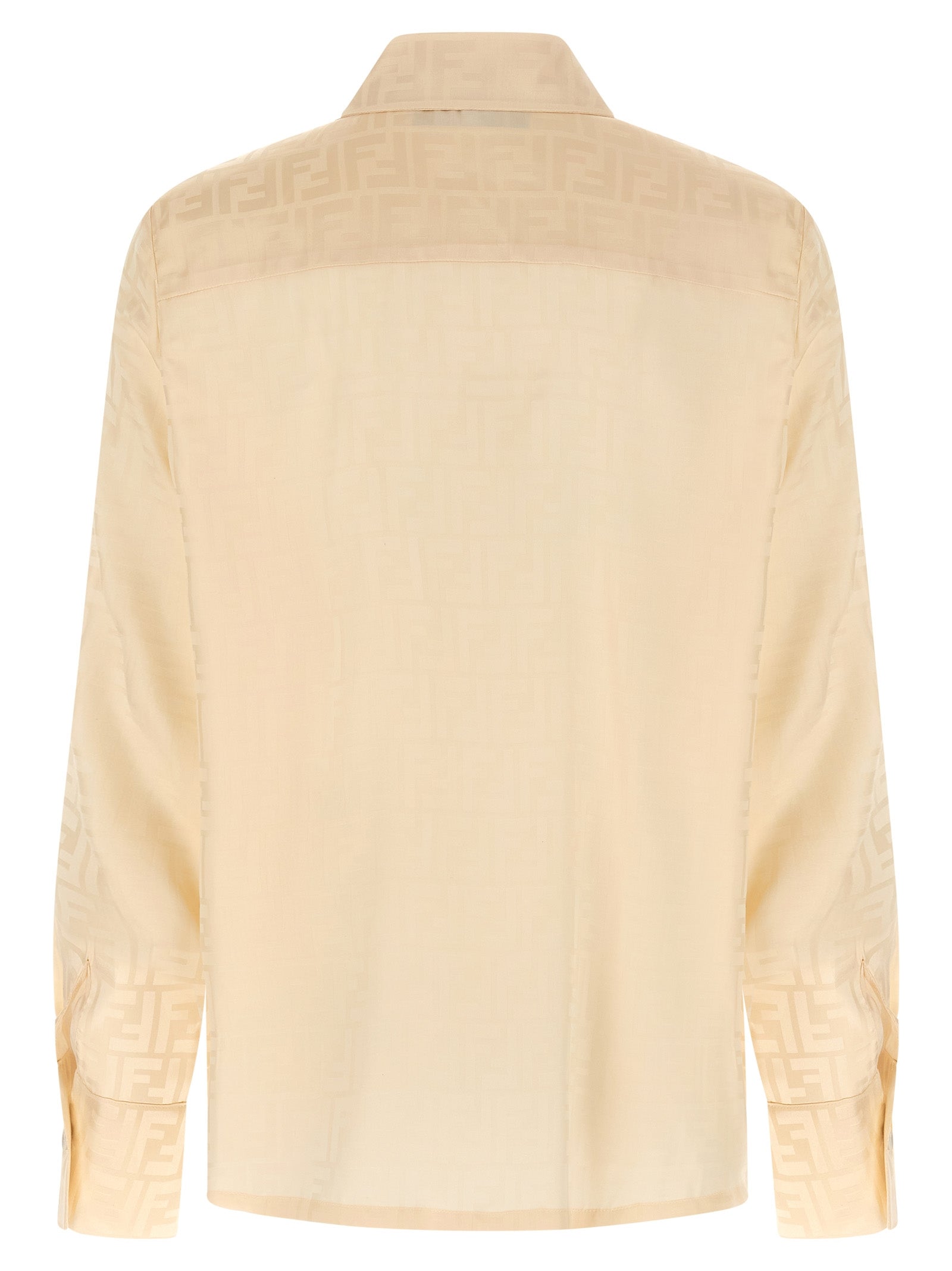 FF shirt White Silk Shirt, Blouse