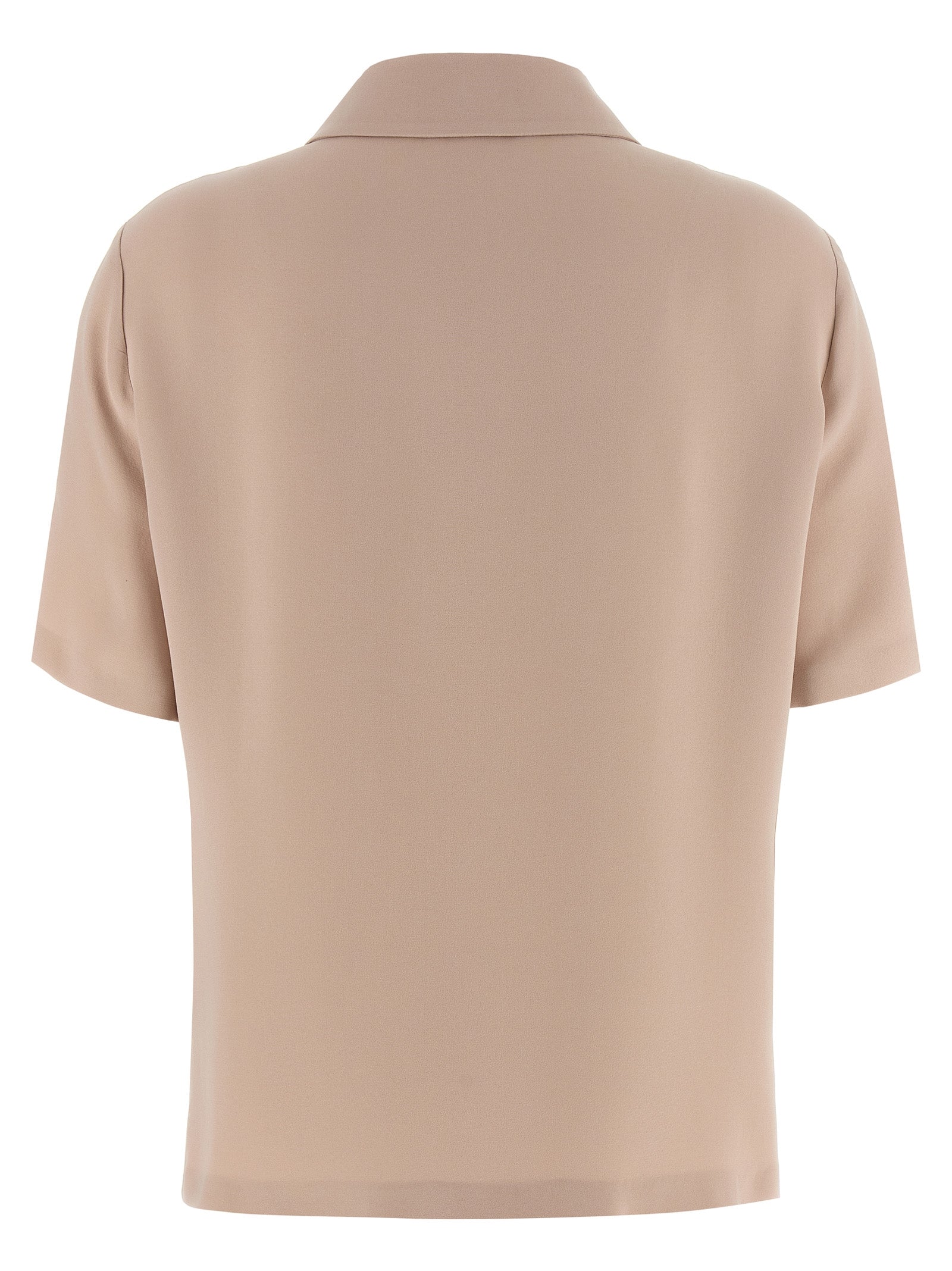 Silk polo shirt Pink