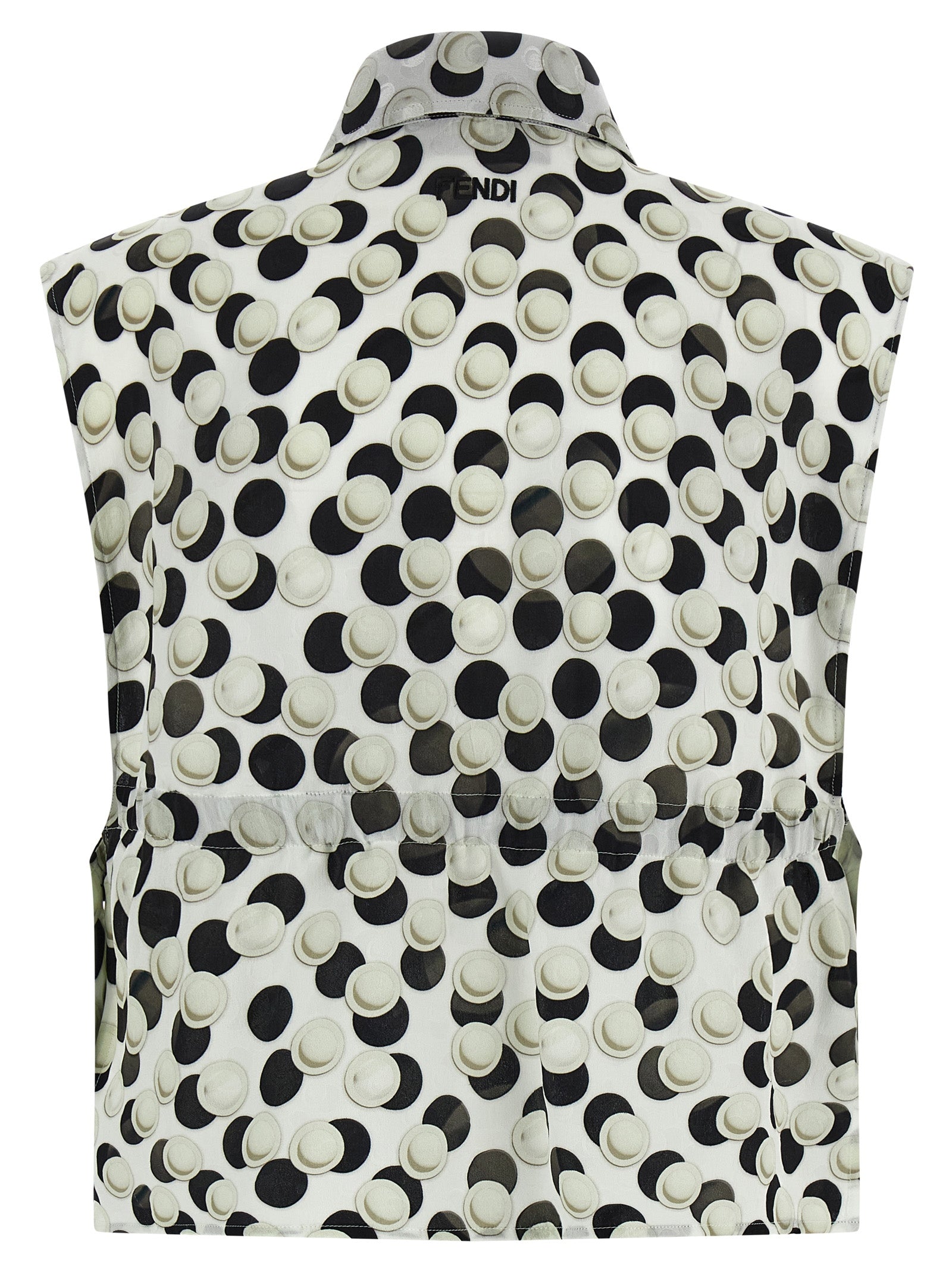 Polka dot crop top Multicolor Silk Tops