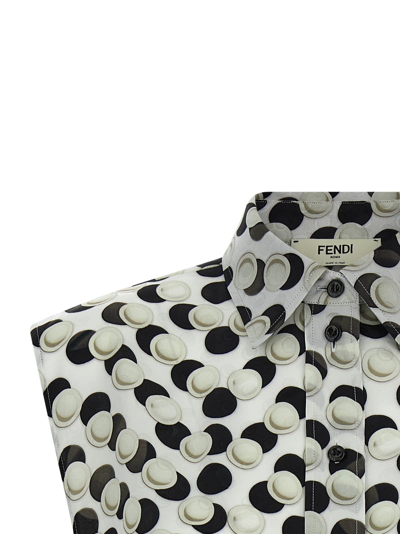 Polka dot crop top Multicolor Silk Tops