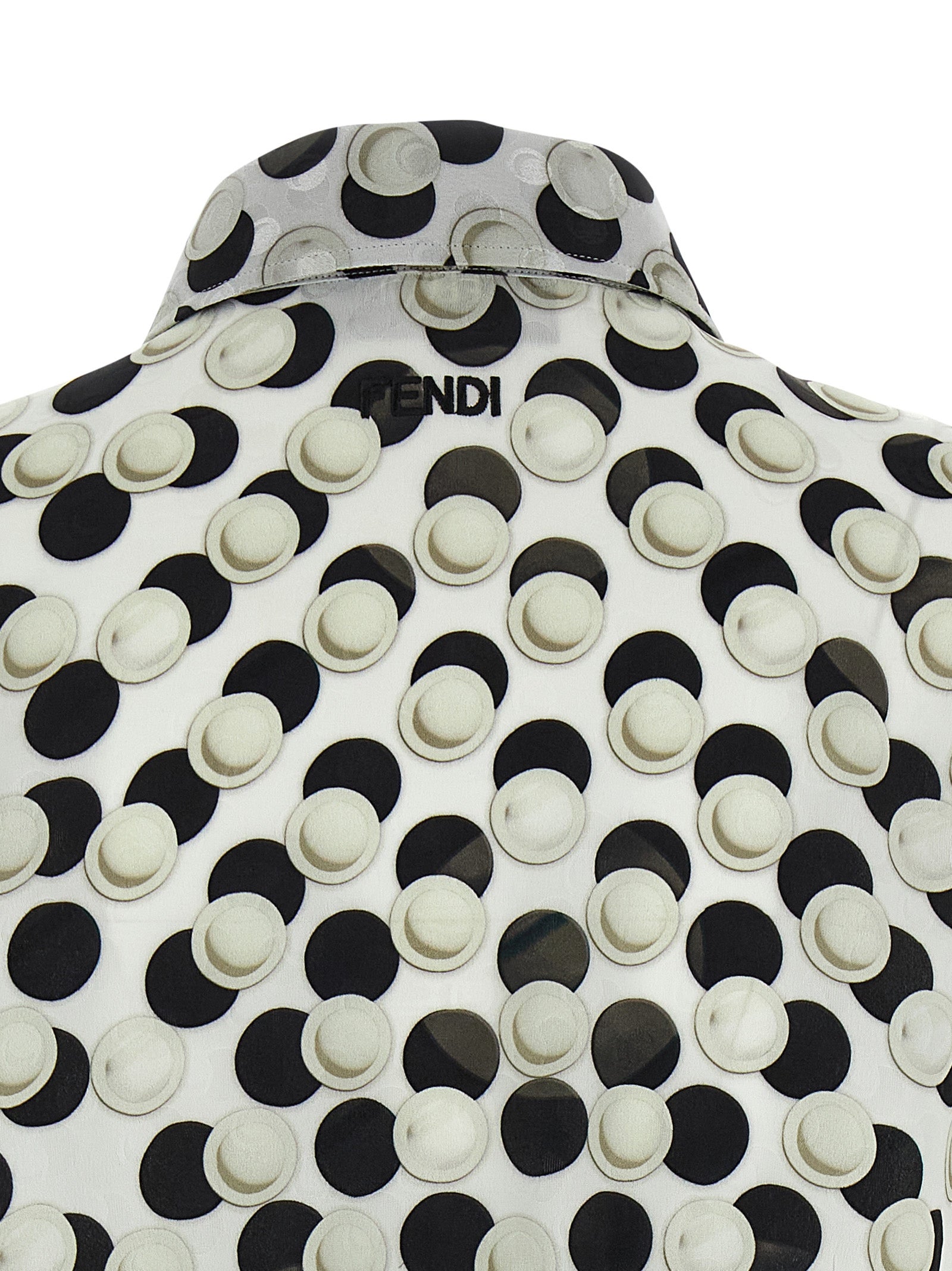 Polka dot crop top Multicolor Silk Tops