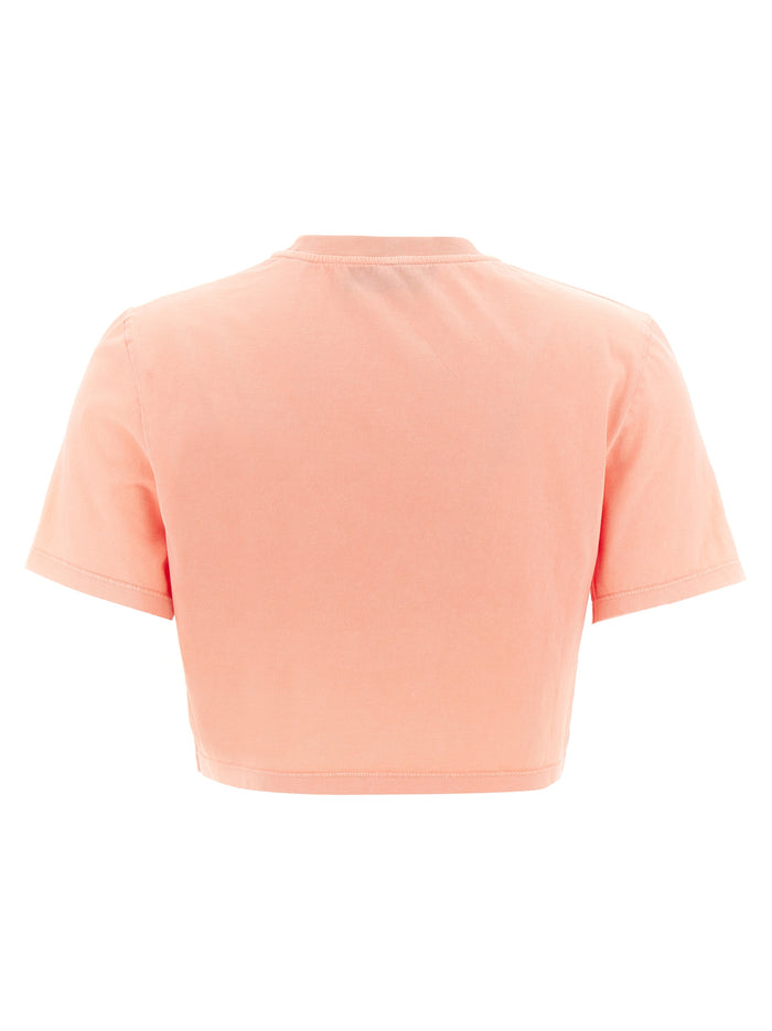3D Fendi Roma T-shirt Pink Cotton