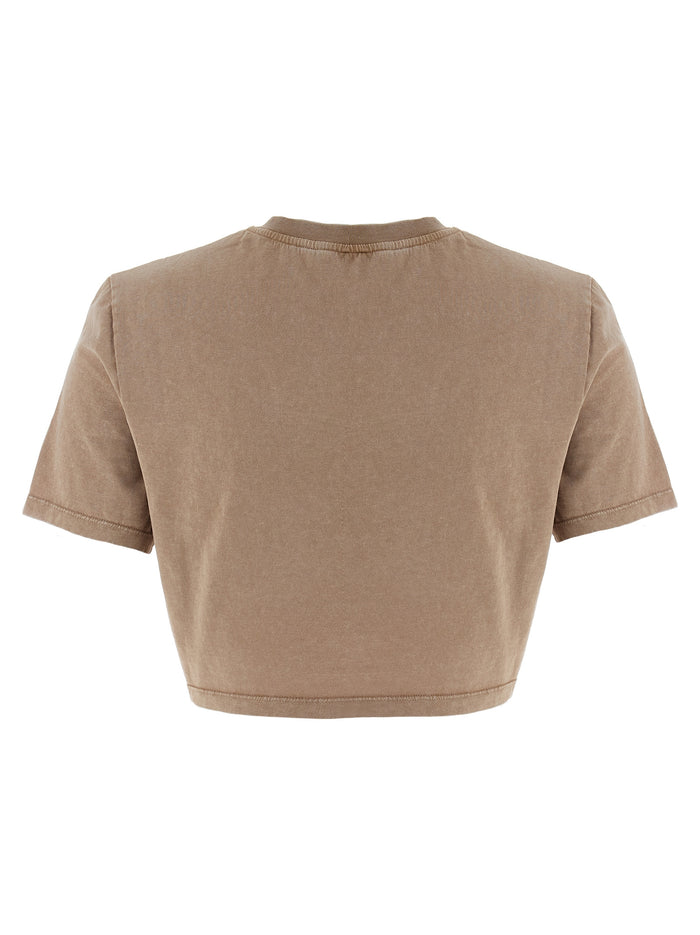 3D Fendi Roma T-shirt Brown Cotton